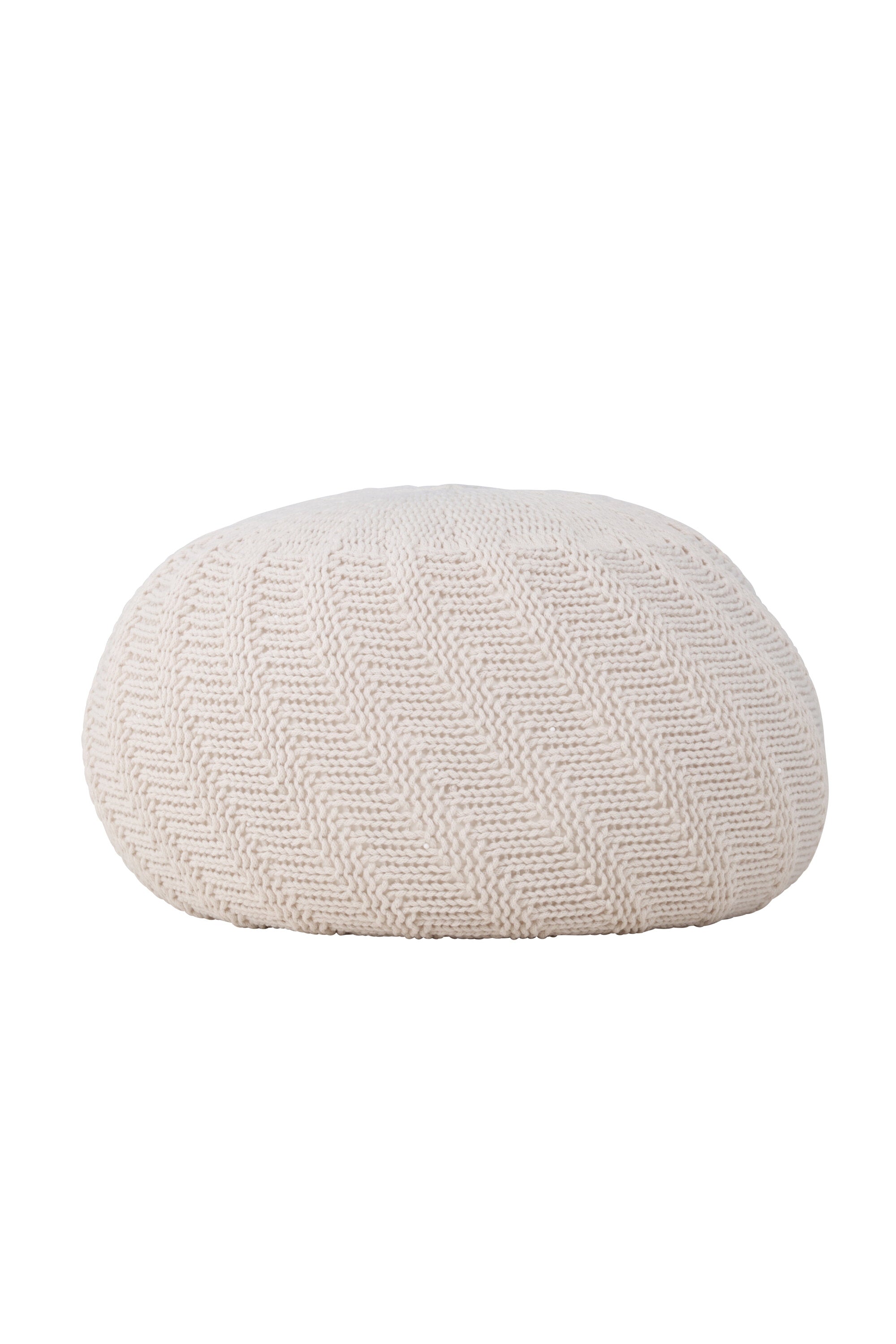 Pouf Ted in Offwhite präsentiert im Onlineshop von KAQTU Design AG. Pouf ist von Venture Home