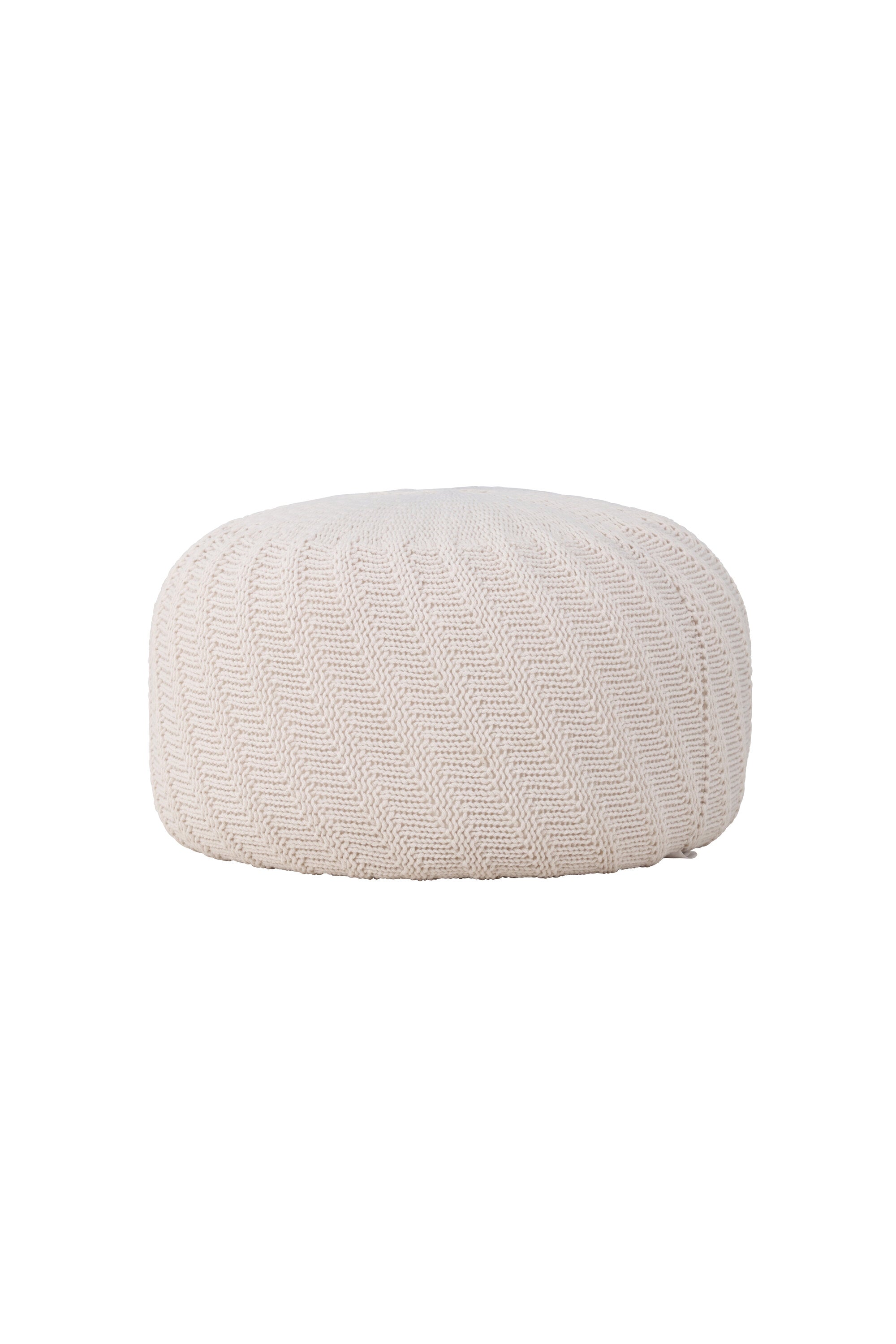 Pouf Ted in Offwhite präsentiert im Onlineshop von KAQTU Design AG. Pouf ist von Venture Home