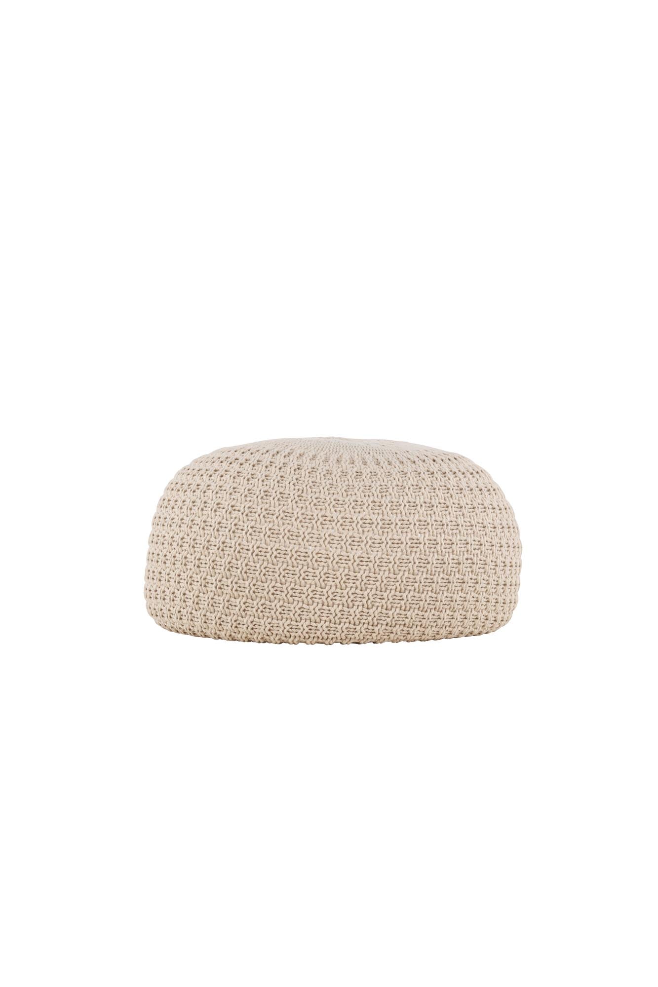 Sam Pouf von Venture Home: Stilvoller Akzent in Beige für Ihr Zuhause.