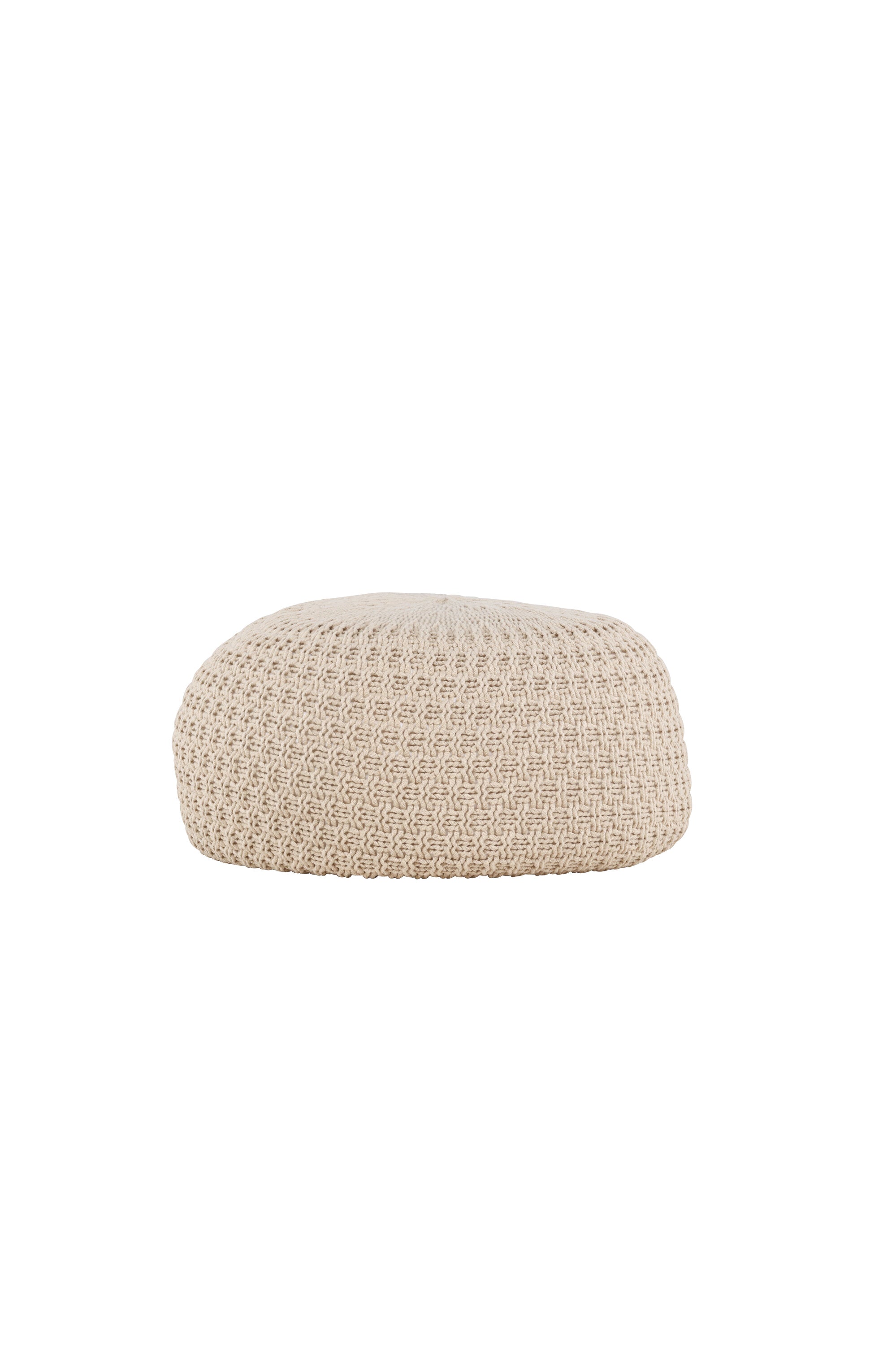 Eleganter Sam Pouf in Beige: Perfekte Ergänzung für modernes Wohnen.
