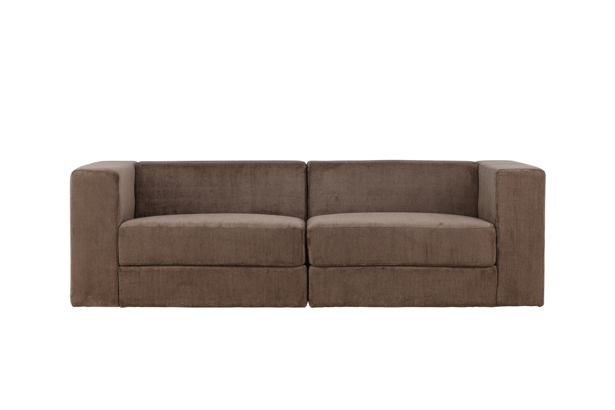 Lumi 3-Seat Sofa in Schwarz Braun präsentiert im Onlineshop von KAQTU Design AG. 3er Sofa ist von Venture Home