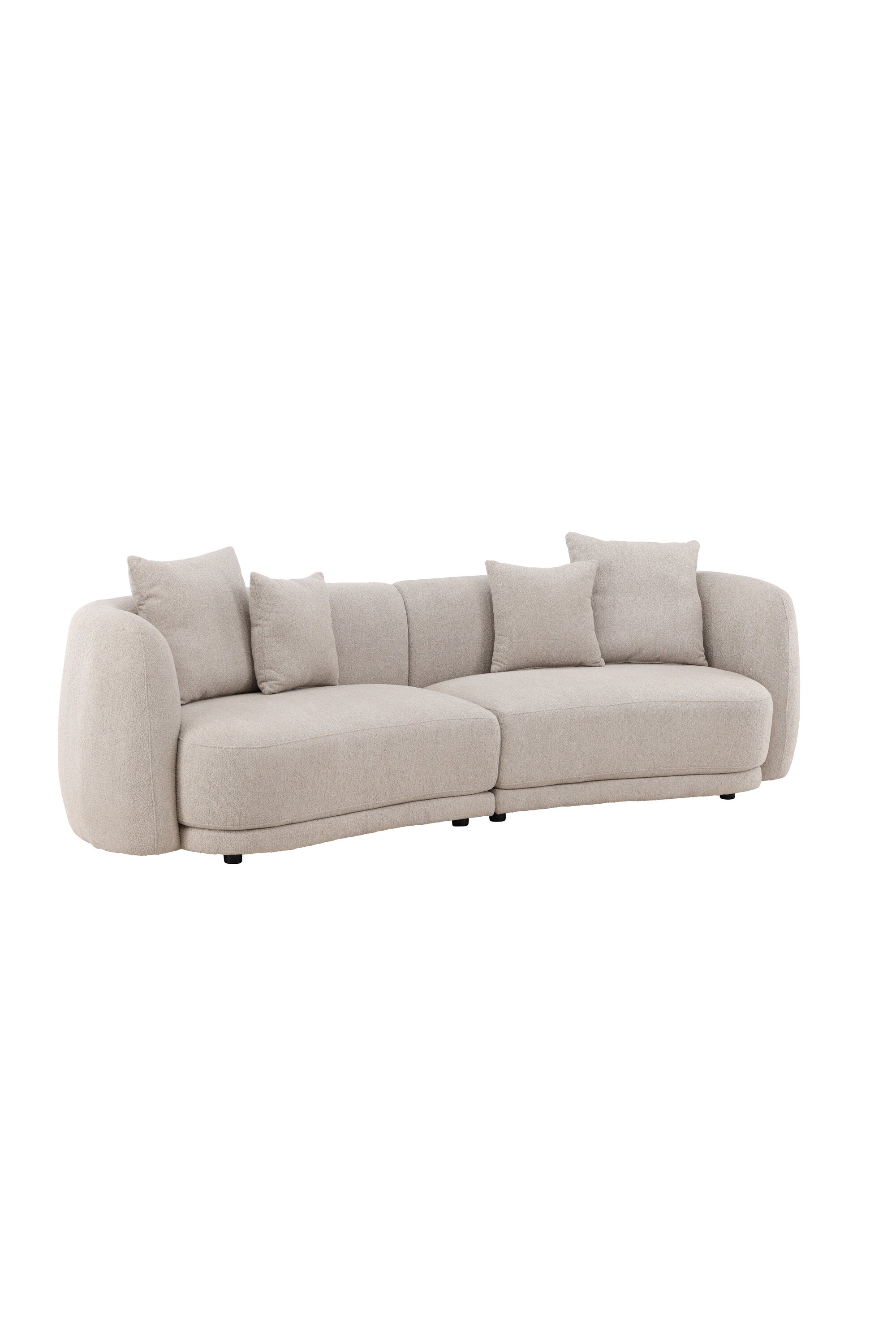 Das Cielo 3-Sitzer Sofa von Venture Home kombiniert modernes Design mit Komfort, ideal für stilvolle Wohnbereiche.