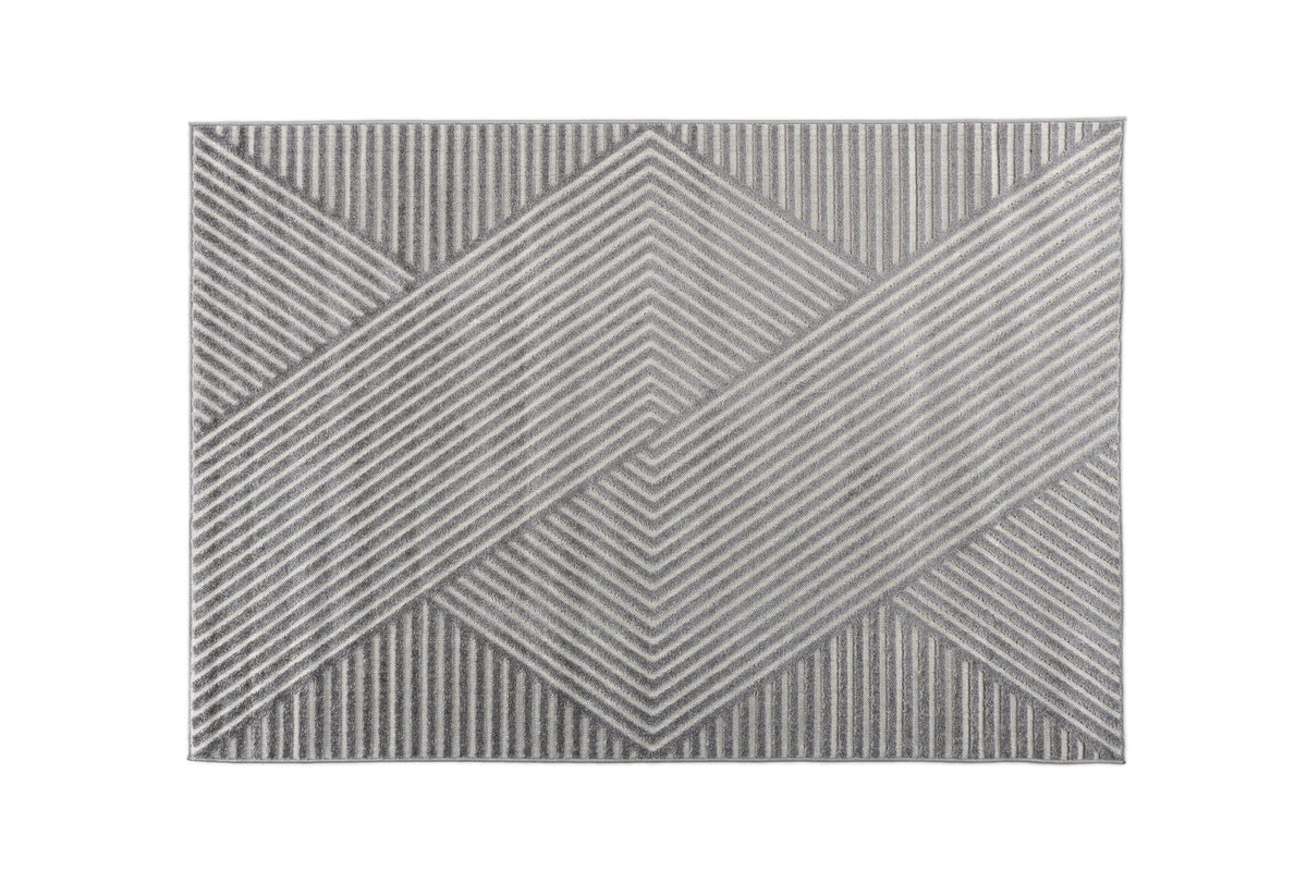 Aron Teppich in Grau präsentiert im Onlineshop von KAQTU Design AG. Teppich ist von Venture Home