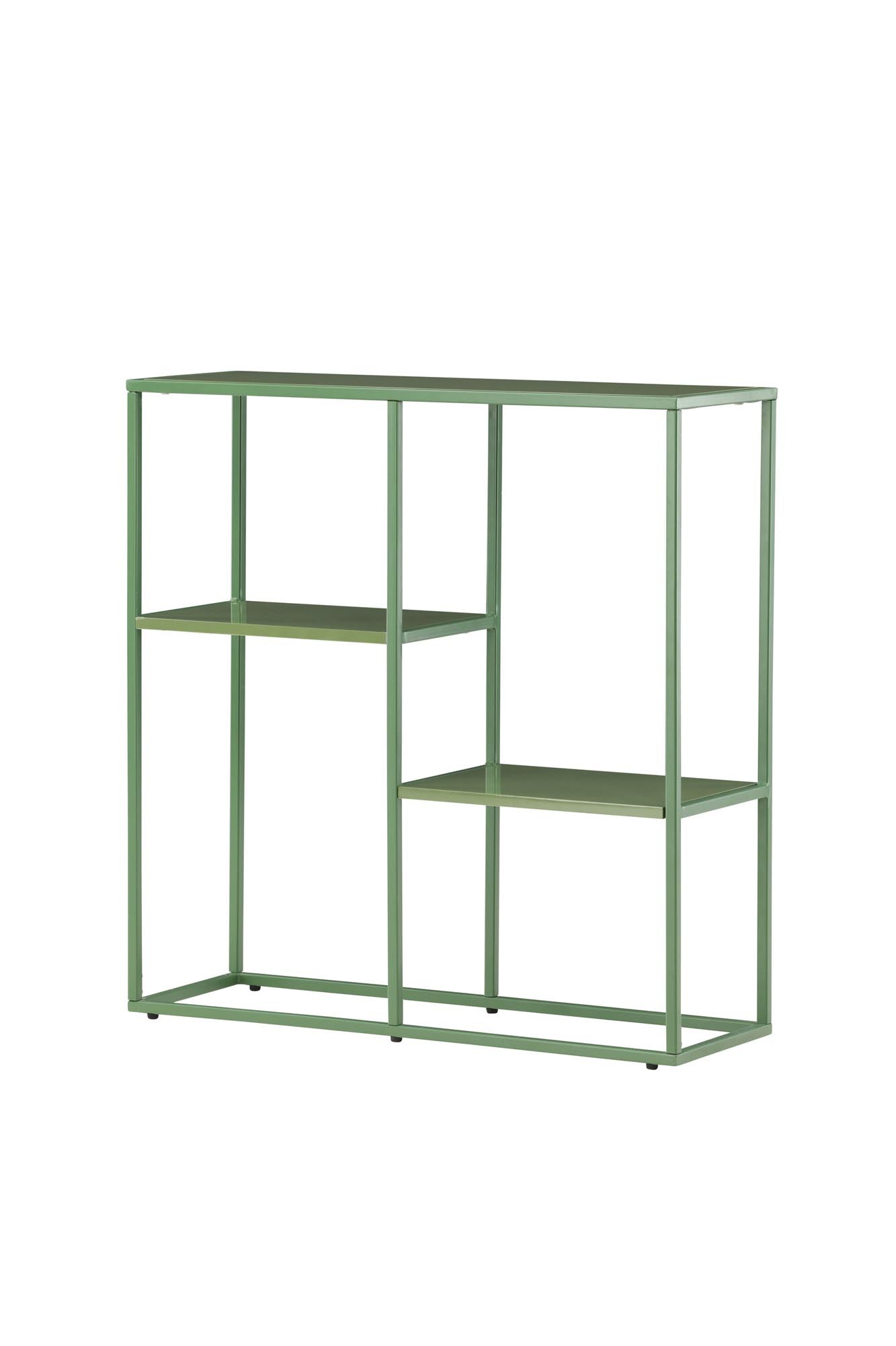 Das Staal Bücherregal von Venture Home bietet stilvolle Aufbewahrungslösungen in modernem Grün. Perfekt für Bücher und Deko!