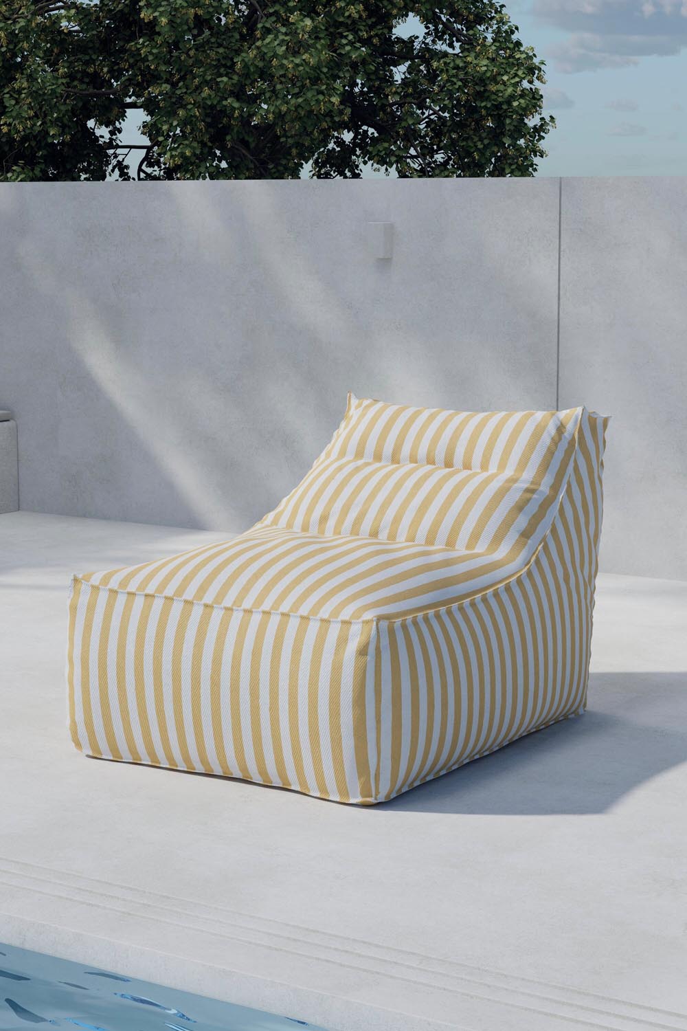 Redang Sonnenliege in Gelb präsentiert im Onlineshop von KAQTU Design AG. Liegestuhl ist von Venture Home