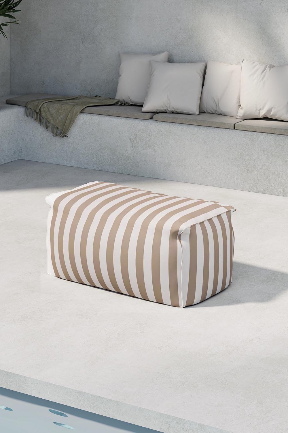 Redang Osmanisch in White präsentiert im Onlineshop von KAQTU Design AG. Ottoman ist von Venture Home