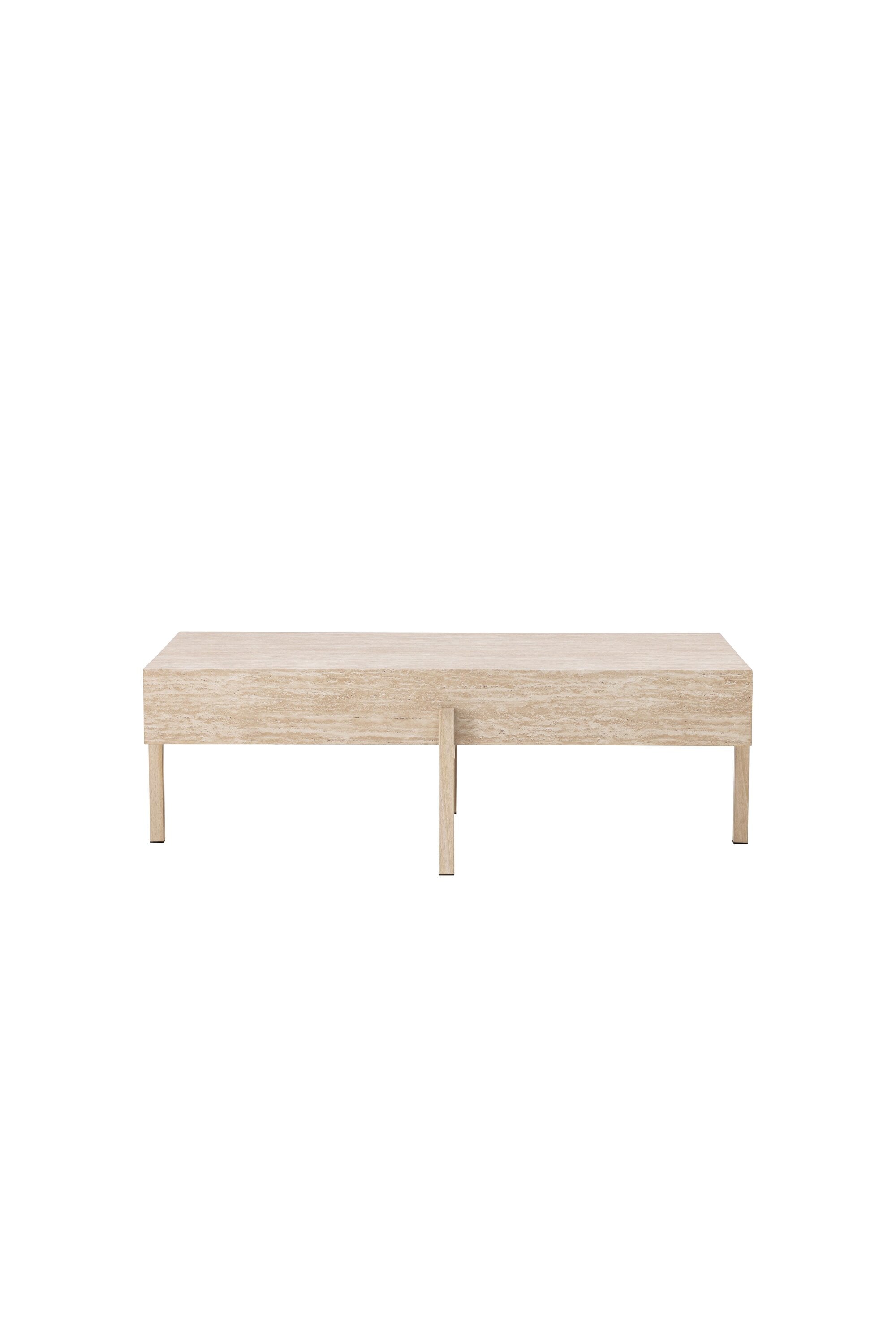 Vadholmen Sofatisch 76x130 in Travertine look präsentiert im Onlineshop von KAQTU Design AG. Beistelltisch ist von Vind