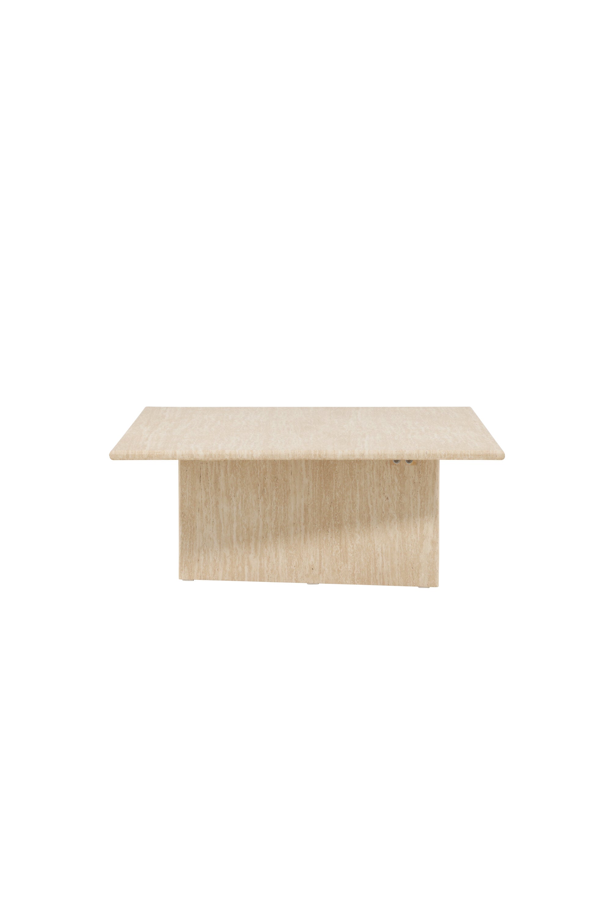 Skagen Sofatisch 100x120 in Travertine look präsentiert im Onlineshop von KAQTU Design AG. Beistelltisch ist von Vind