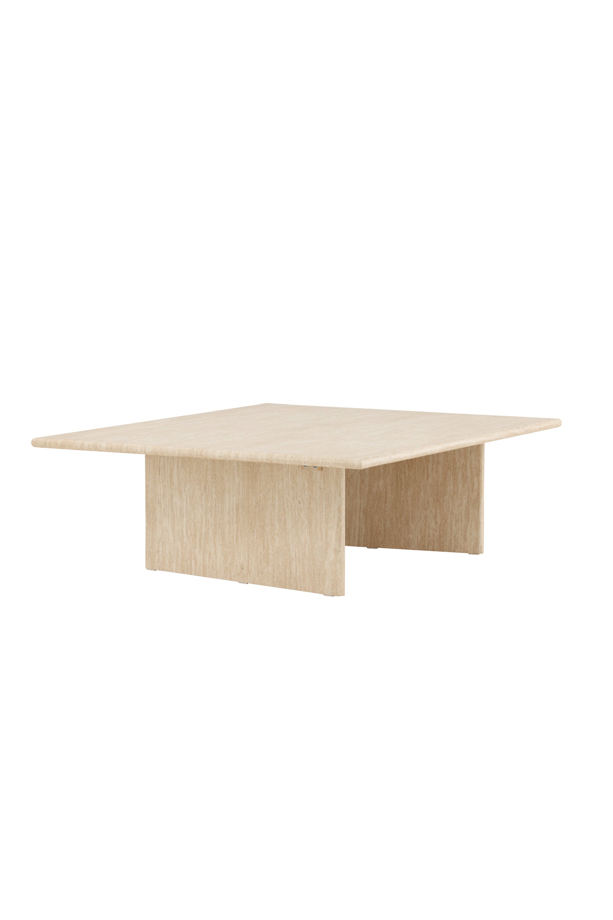 Skagen Sofatisch 100x120 in Travertine look präsentiert im Onlineshop von KAQTU Design AG. Beistelltisch ist von Vind