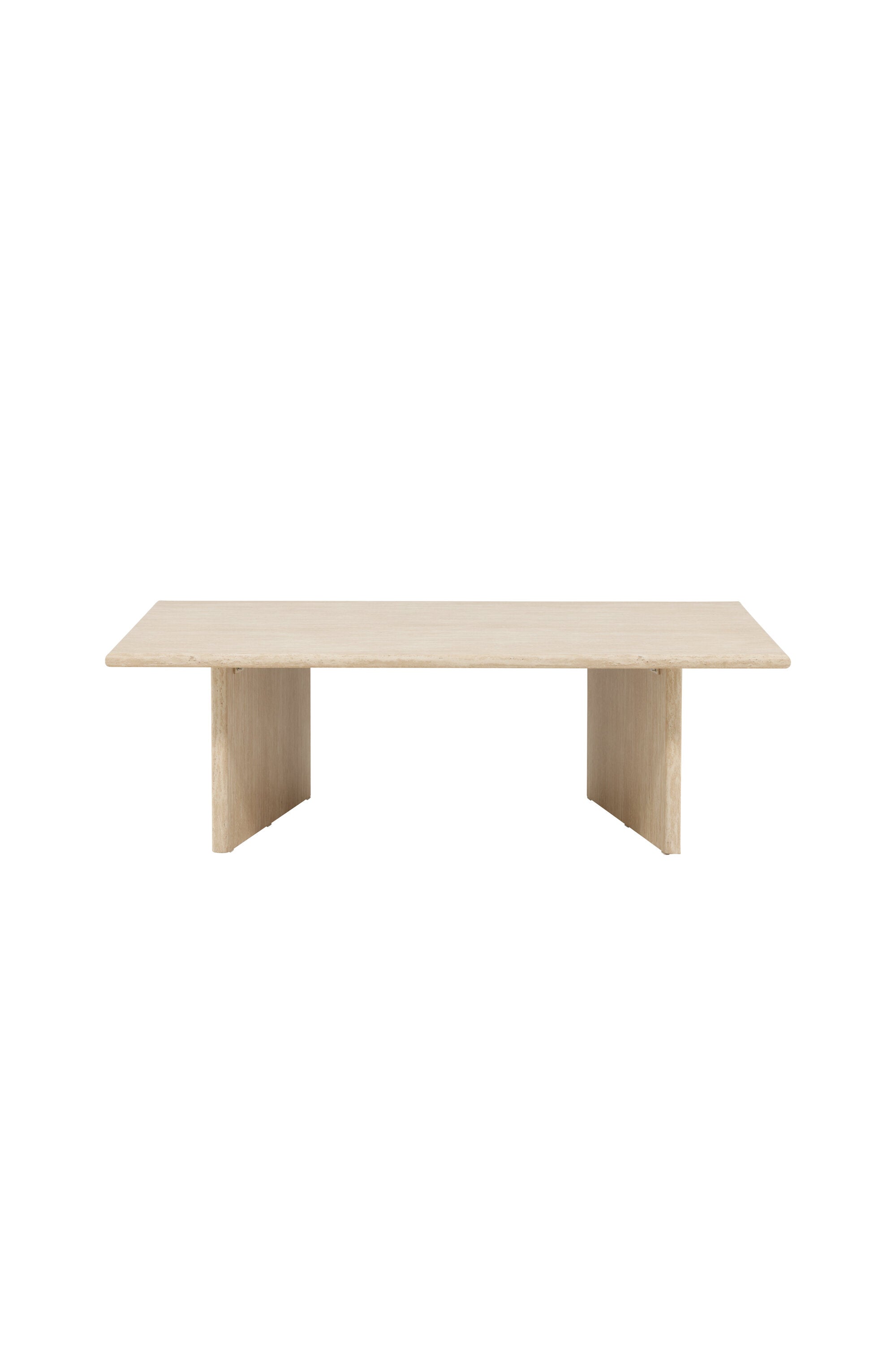 Skagen Sofatisch 100x120 in Travertine look präsentiert im Onlineshop von KAQTU Design AG. Beistelltisch ist von Vind