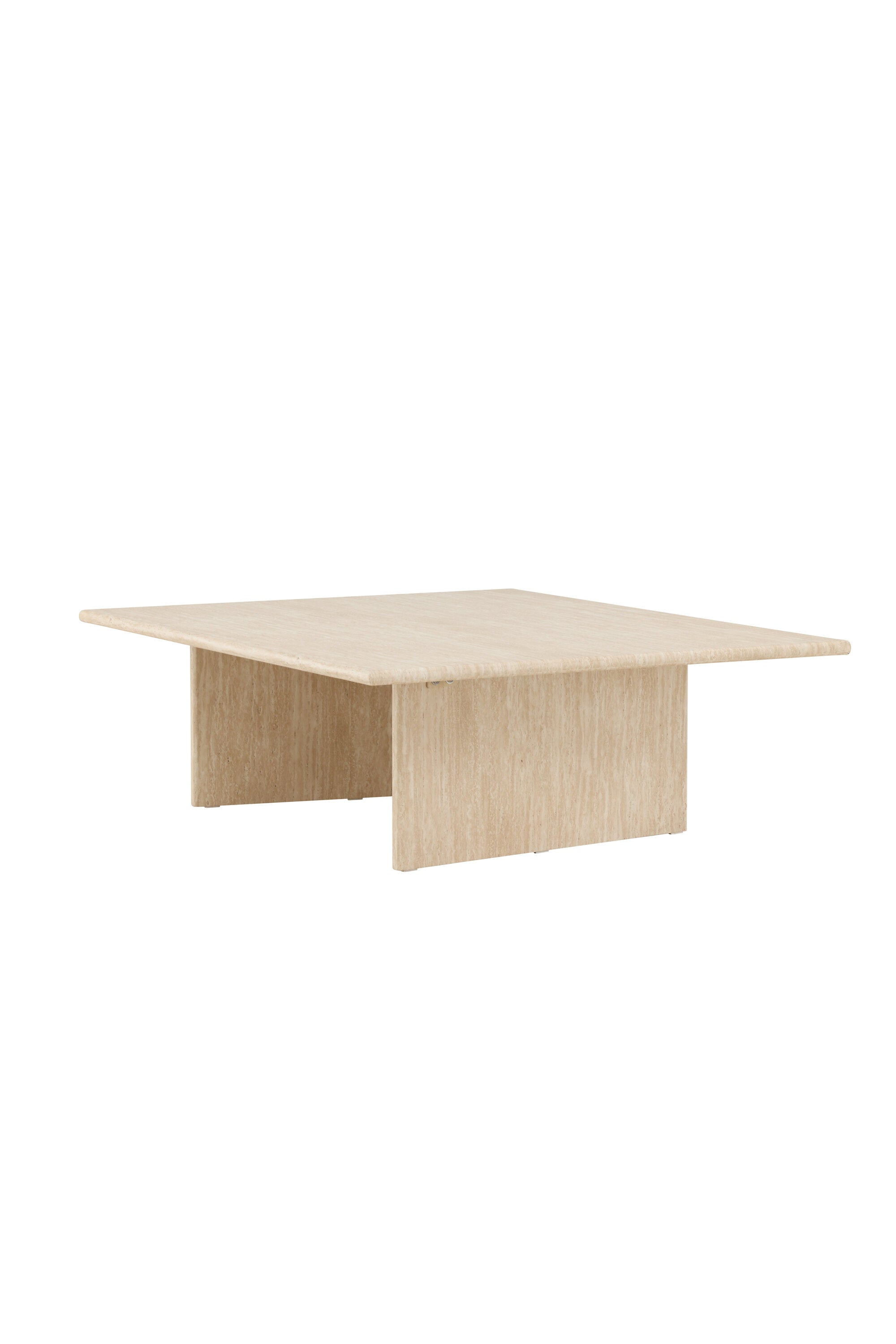 Skagen Sofatisch 100x120 in Travertine look präsentiert im Onlineshop von KAQTU Design AG. Beistelltisch ist von Vind