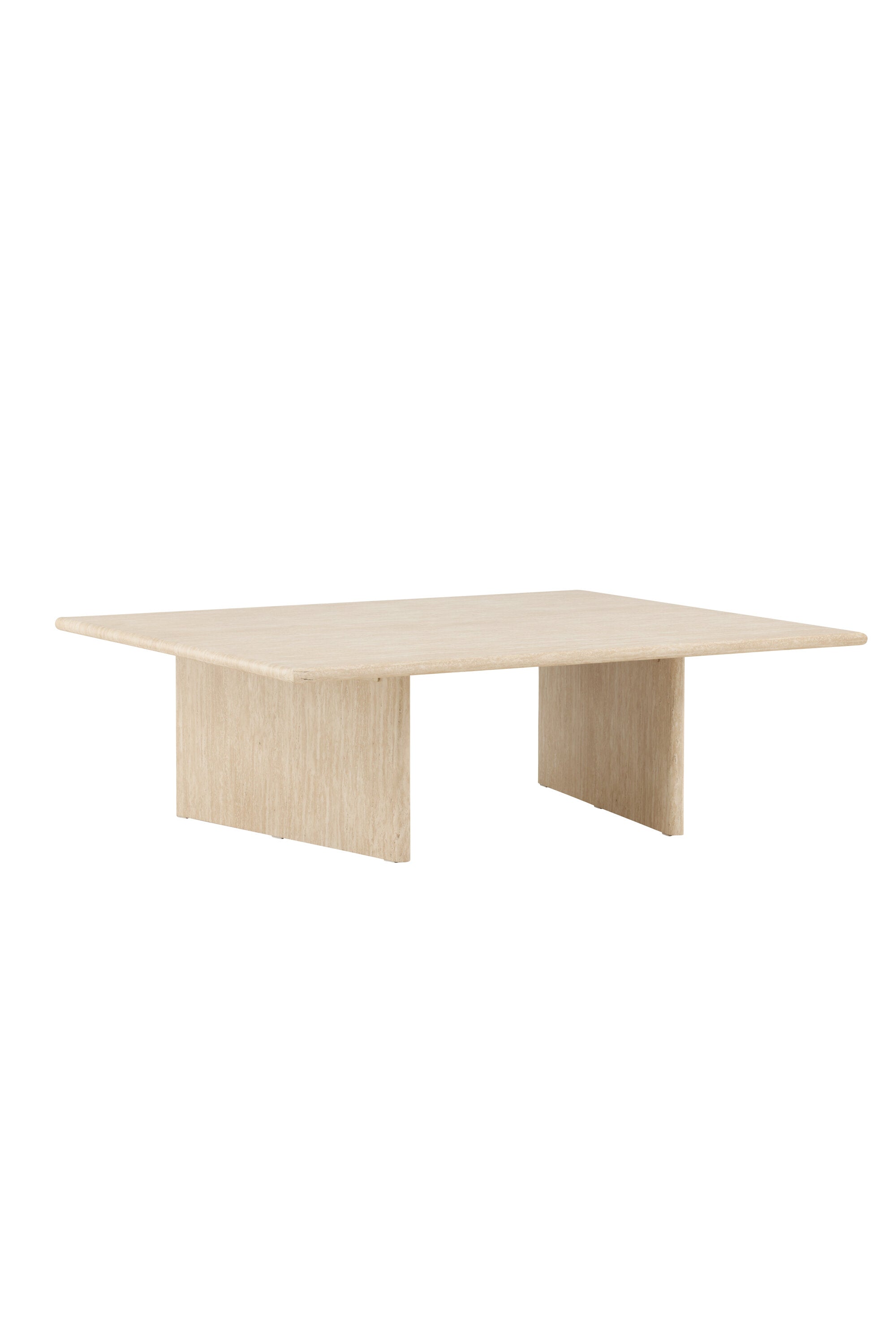 Skagen Sofatisch 100x120 in Travertine look präsentiert im Onlineshop von KAQTU Design AG. Beistelltisch ist von Vind