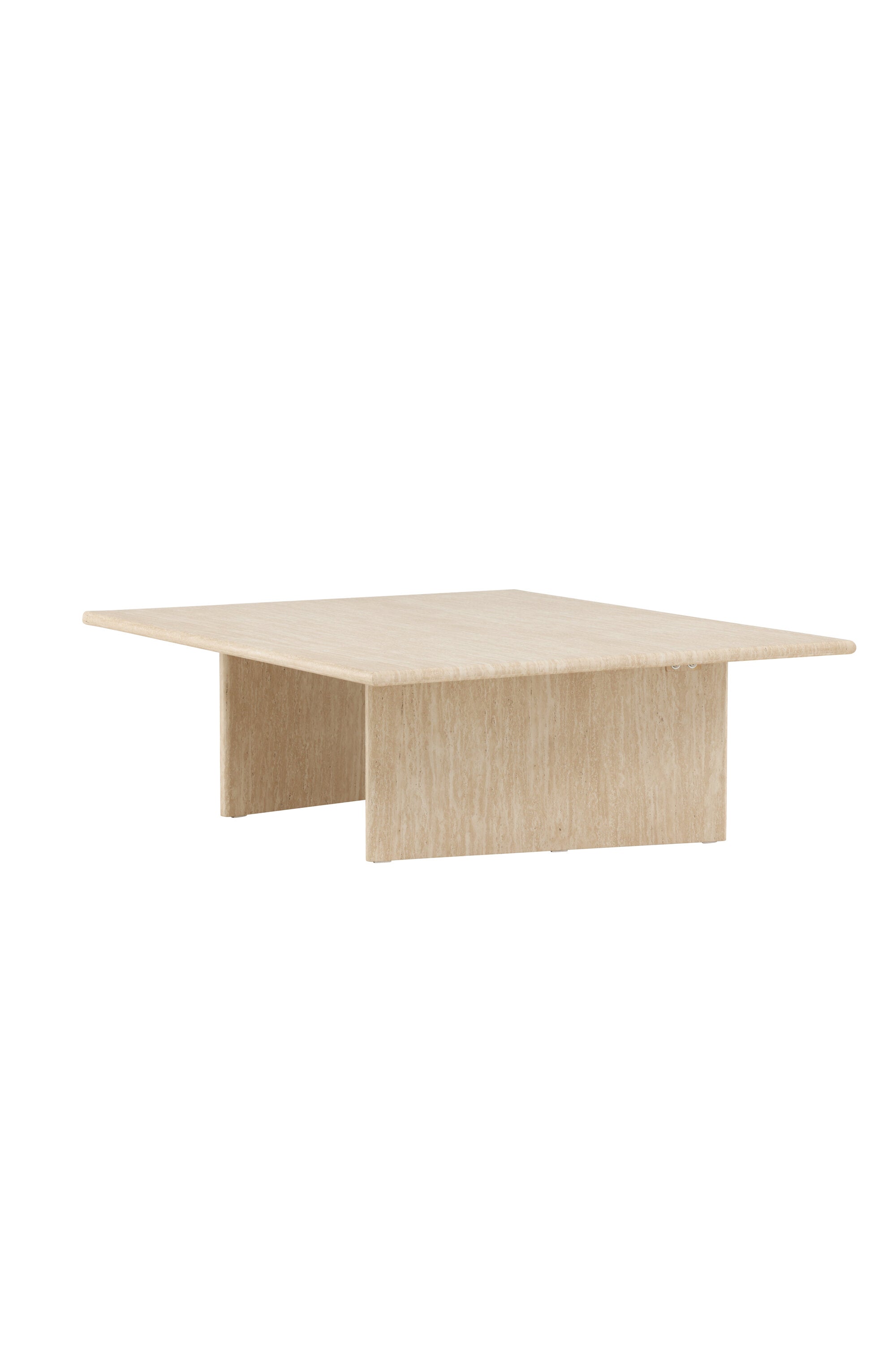 Skagen Sofatisch 100x120 in Travertine look präsentiert im Onlineshop von KAQTU Design AG. Beistelltisch ist von Vind