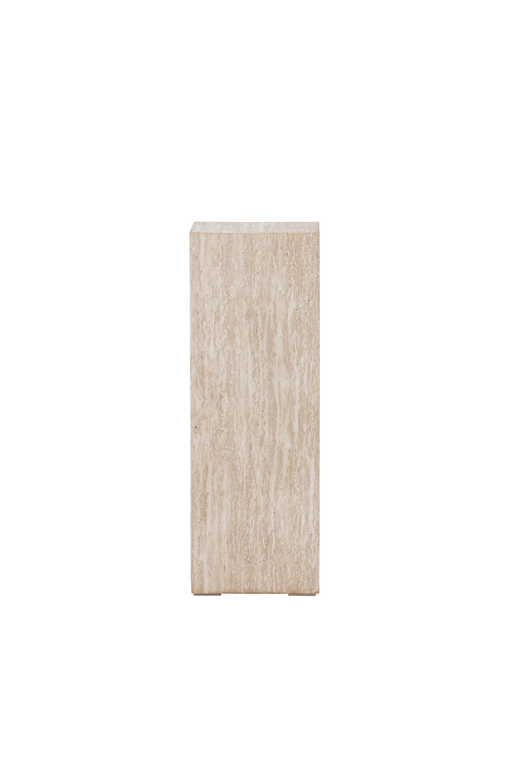 Ramsvik Sockel in Travertine look präsentiert im Onlineshop von KAQTU Design AG. Beistelltisch ist von Vind