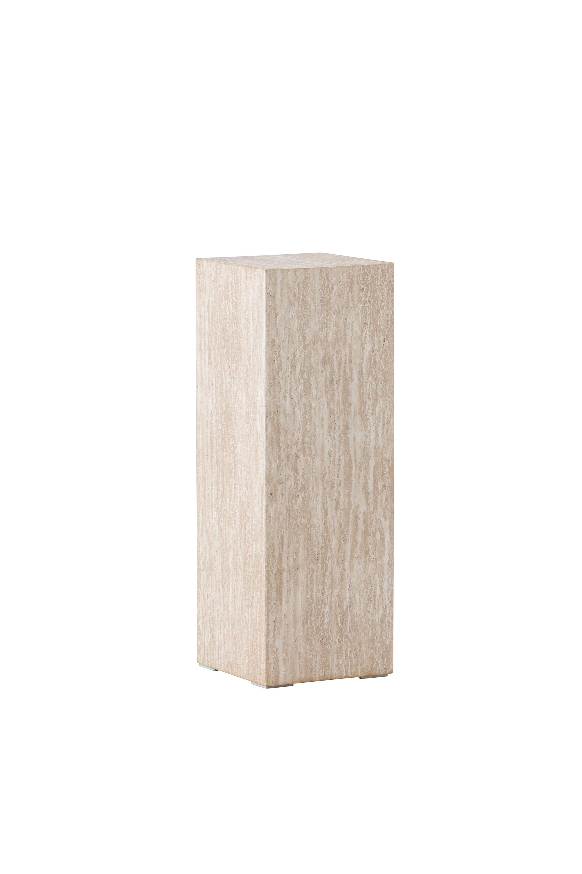 Ramsvik Sockel in Travertine look präsentiert im Onlineshop von KAQTU Design AG. Beistelltisch ist von Vind