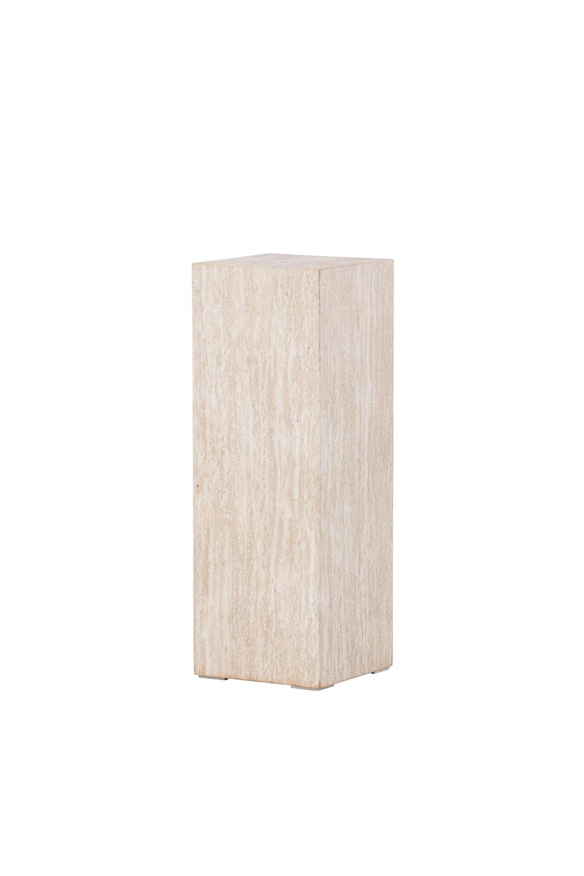 Ramsvik Sockel in Travertine look präsentiert im Onlineshop von KAQTU Design AG. Beistelltisch ist von Vind