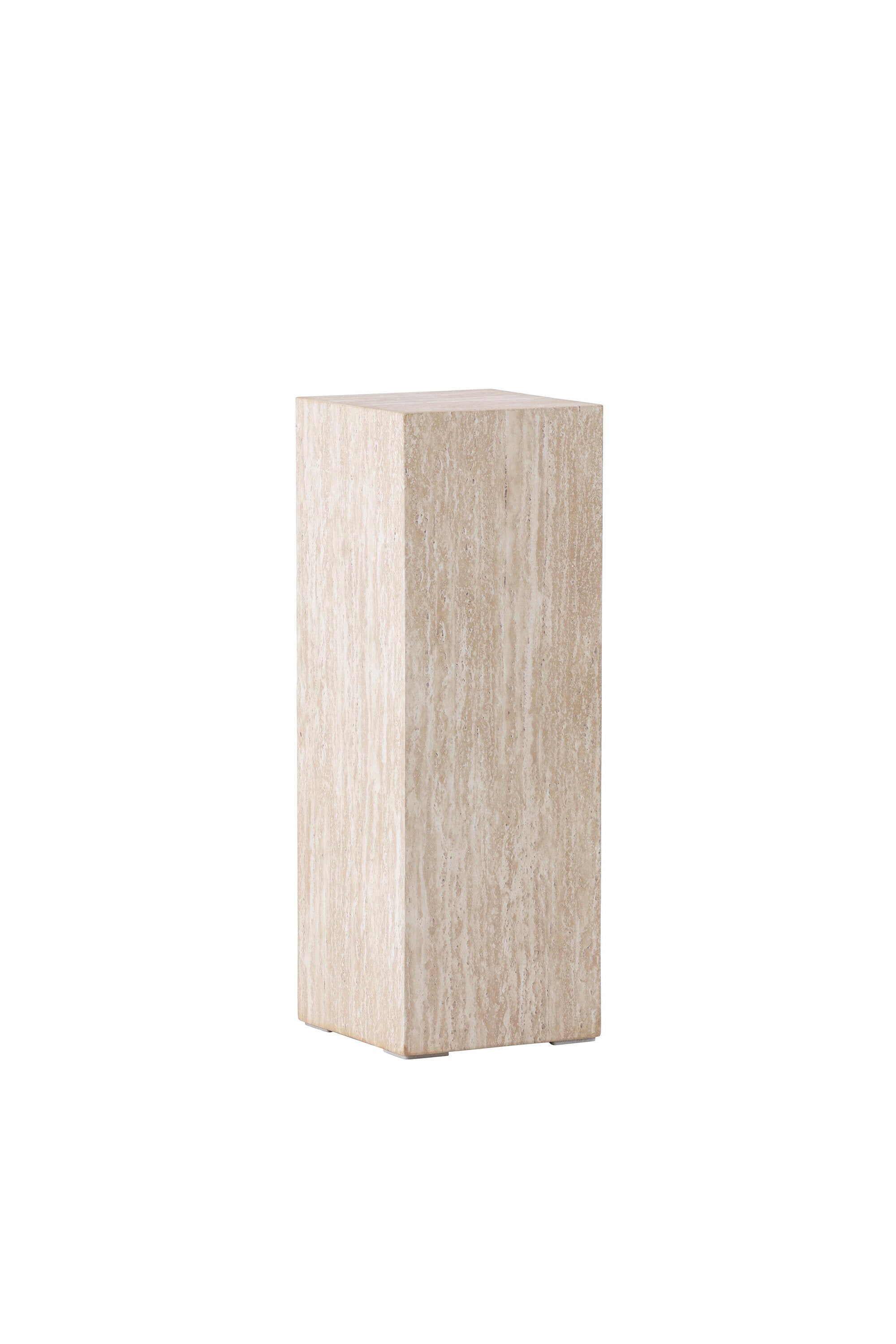 Ramsvik Sockel in Travertine look präsentiert im Onlineshop von KAQTU Design AG. Beistelltisch ist von Vind