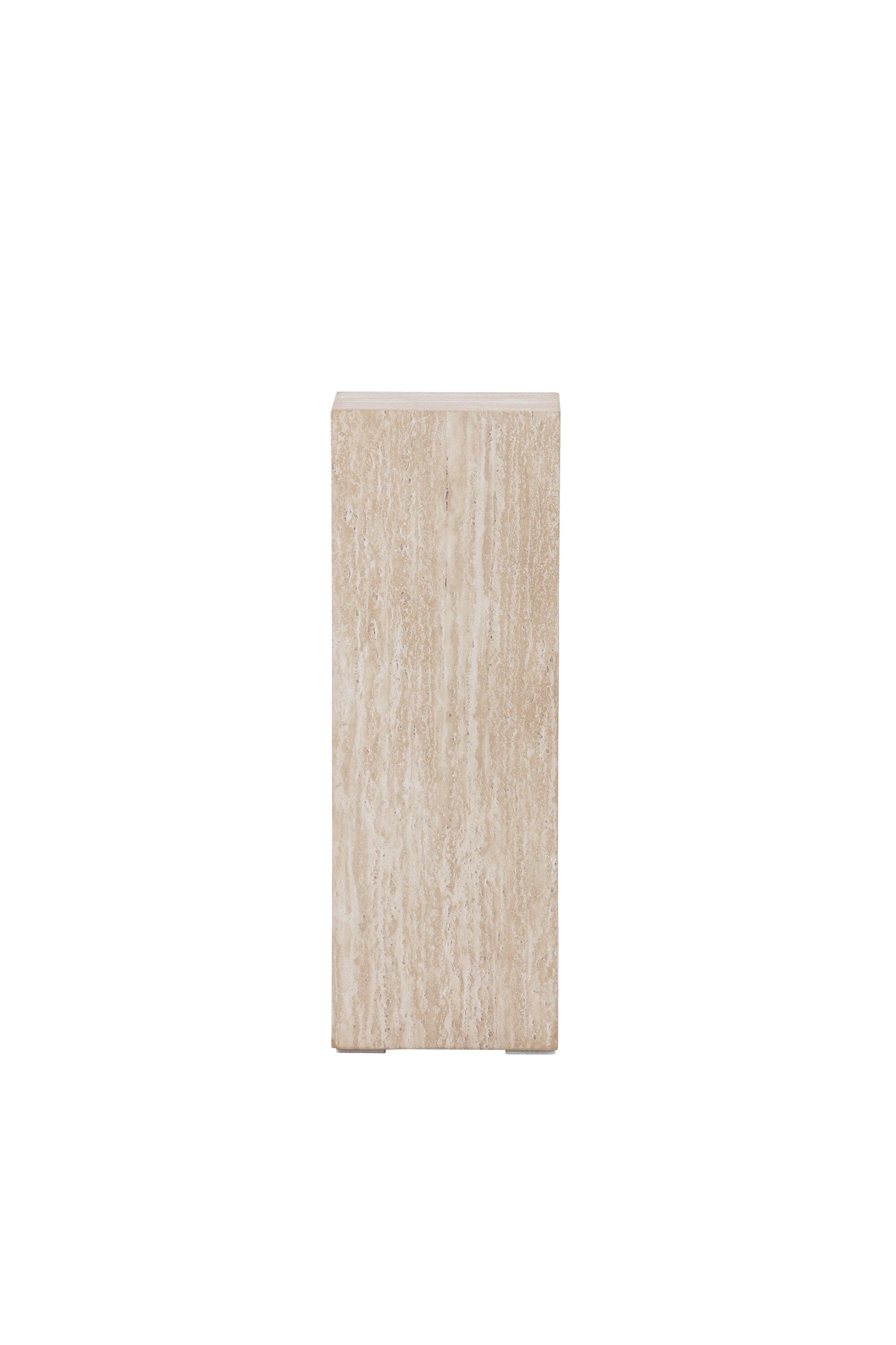 Ramsvik Sockel in Travertine look präsentiert im Onlineshop von KAQTU Design AG. Beistelltisch ist von Vind