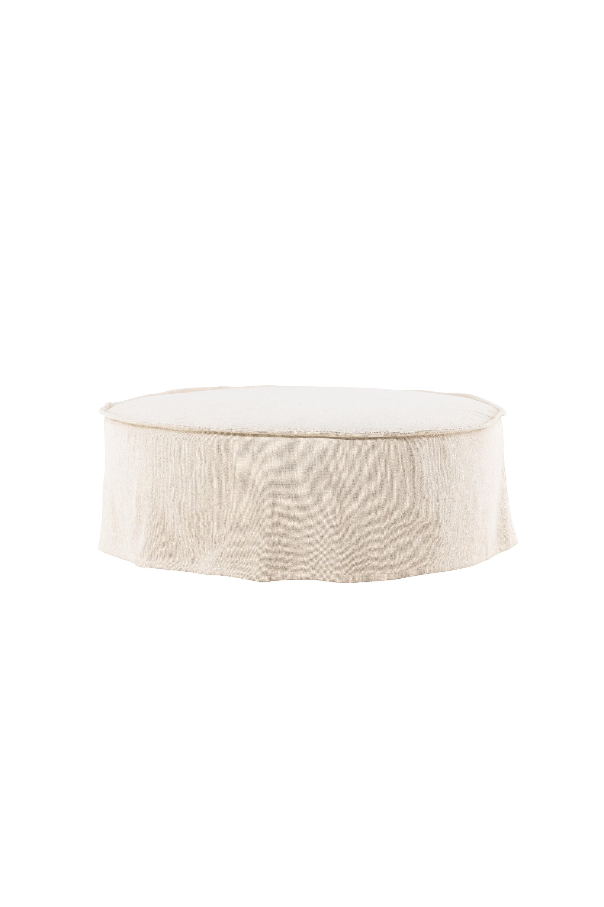Vindö Ottoman ⌀101 in Beige Linen präsentiert im Onlineshop von KAQTU Design AG. Ottoman ist von Vind