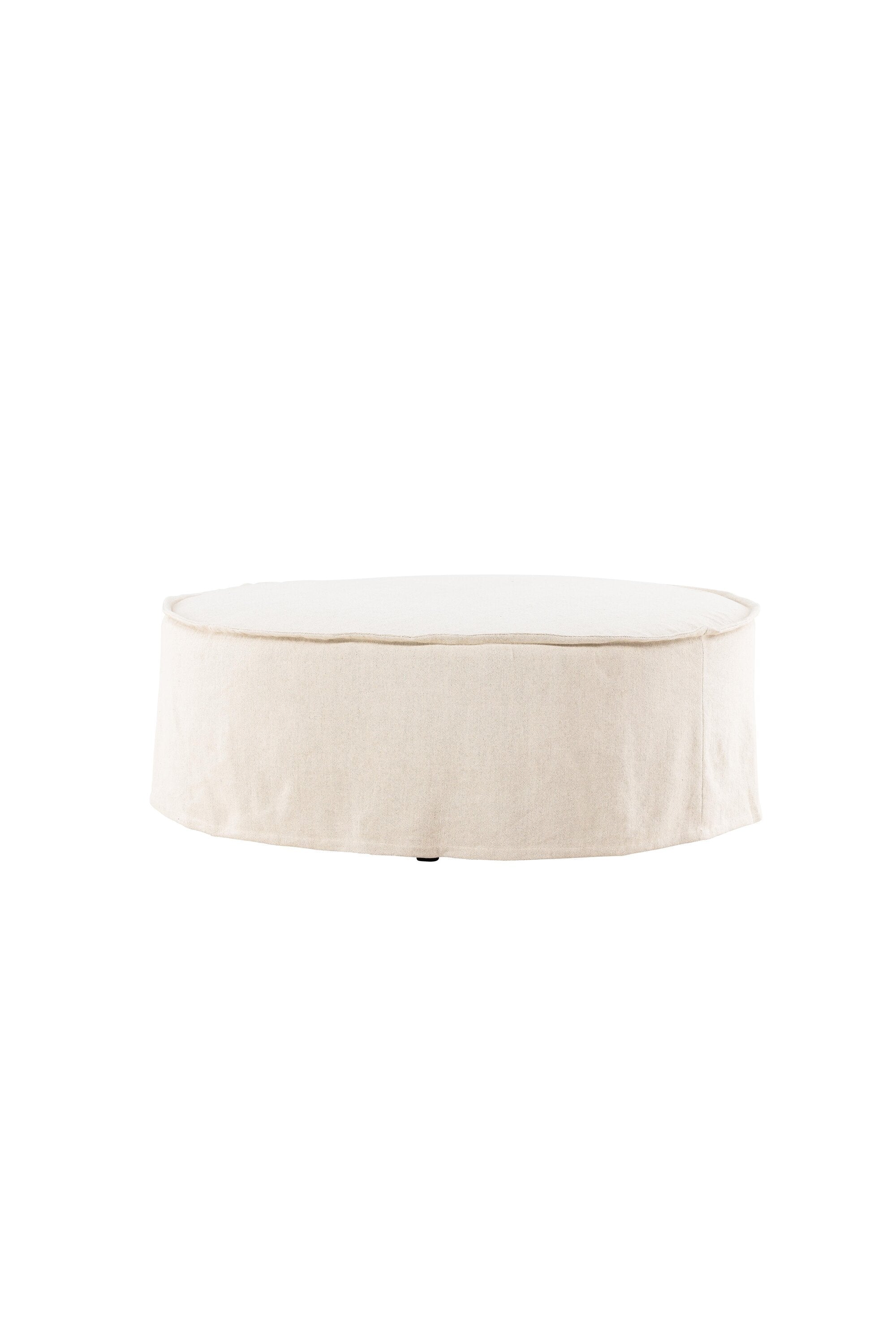 Vindö Ottoman ⌀101 in Beige Linen präsentiert im Onlineshop von KAQTU Design AG. Ottoman ist von Vind