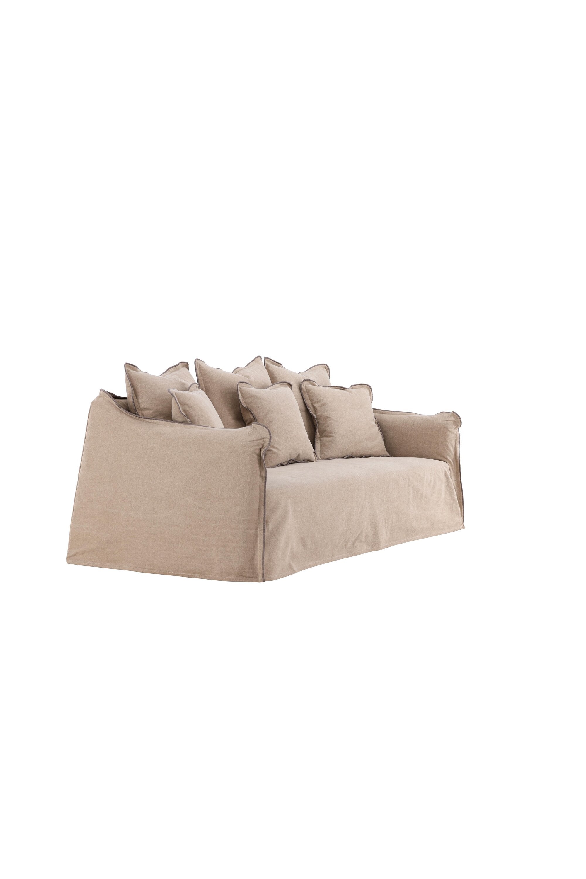 Oskarshamn 3 Seater Sofa in Beige/Brown präsentiert im Onlineshop von KAQTU Design AG. 3er Sofa ist von Vind