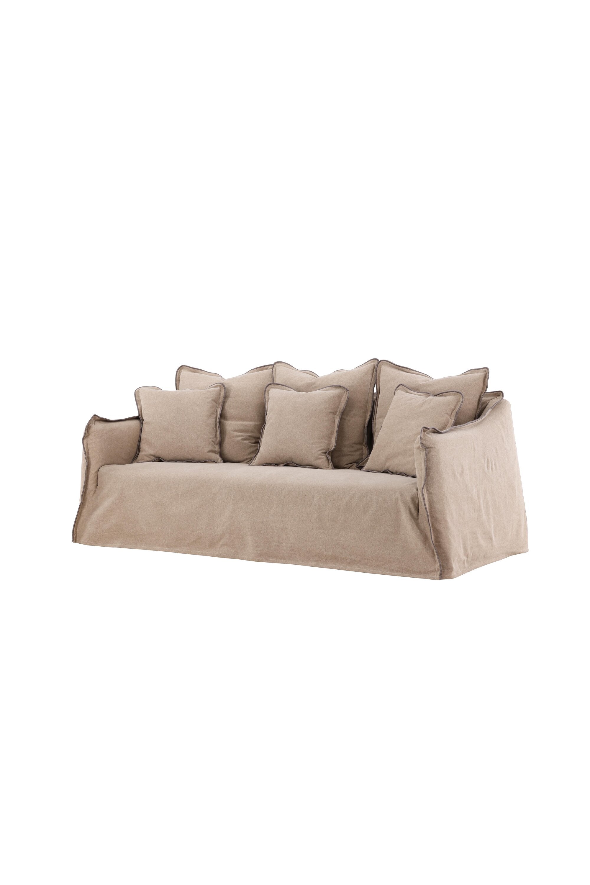 Oskarshamn 3 Seater Sofa in Beige/Brown präsentiert im Onlineshop von KAQTU Design AG. 3er Sofa ist von Vind