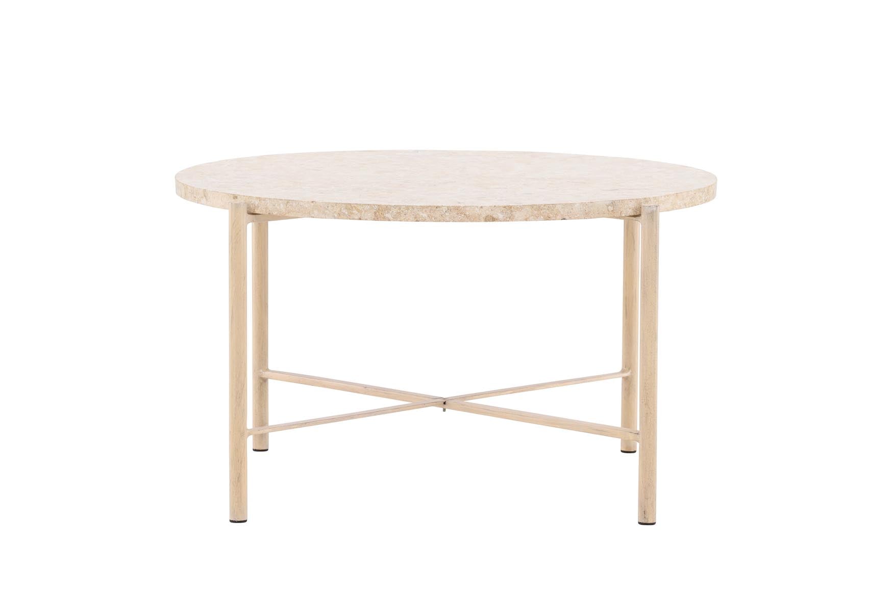 Eleganter Sandhamn Sofatisch von Vind, gefertigt aus langlebigem Eisen. Ideal für drinnen und draußen, verbindet er Funktionalität mit zeitlosem Stil.