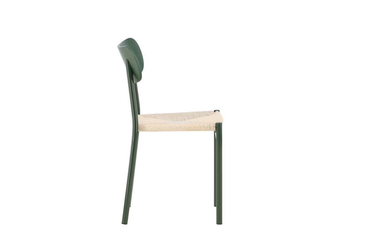 Polly Esszimmerstuhl in Grün präsentiert im Onlineshop von KAQTU Design AG. Stuhl ist von Venture Home