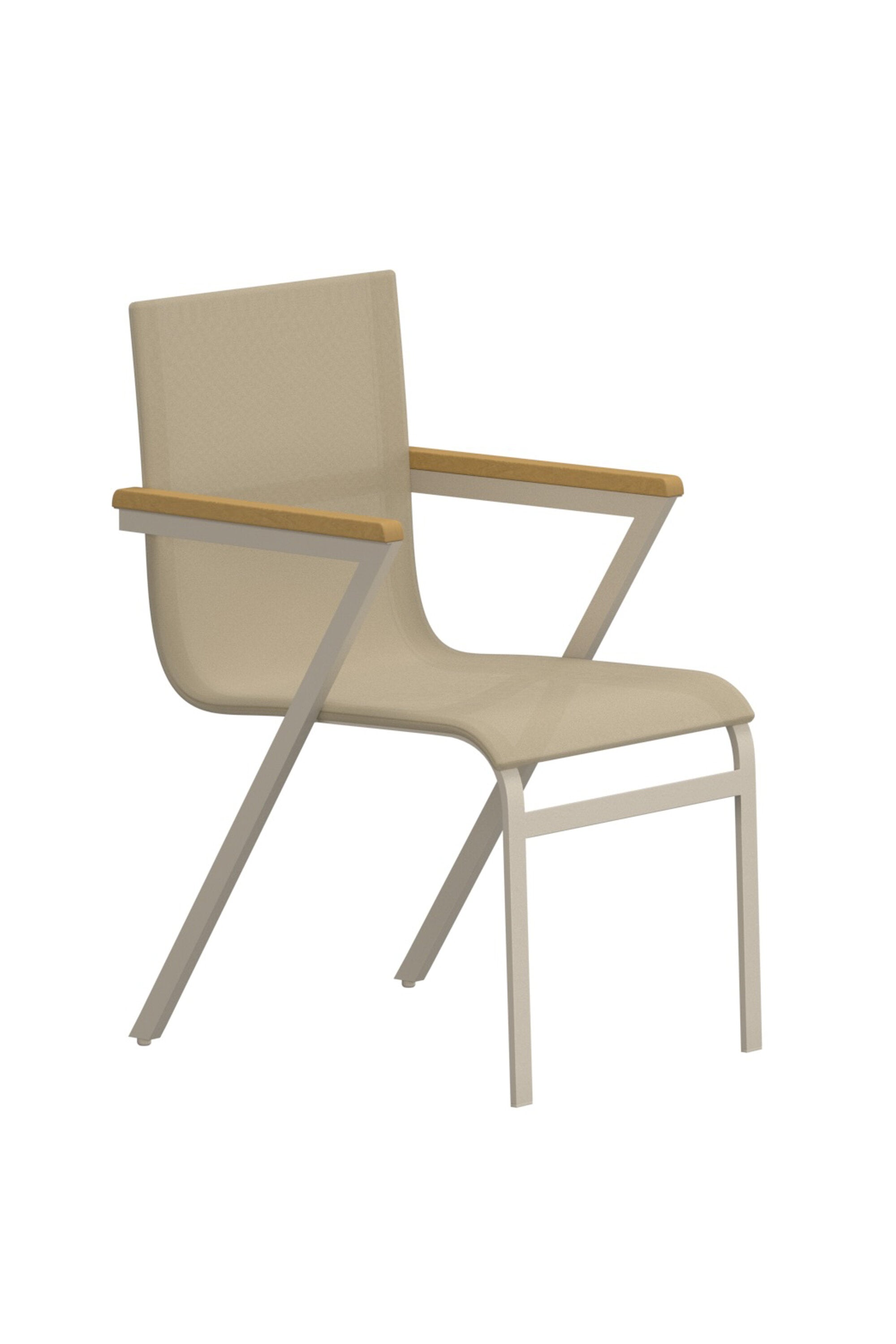 Mexico Esszimmerstuhl in Beige präsentiert im Onlineshop von KAQTU Design AG. Gartenstuhl mit Armlehnen ist von Venture Home