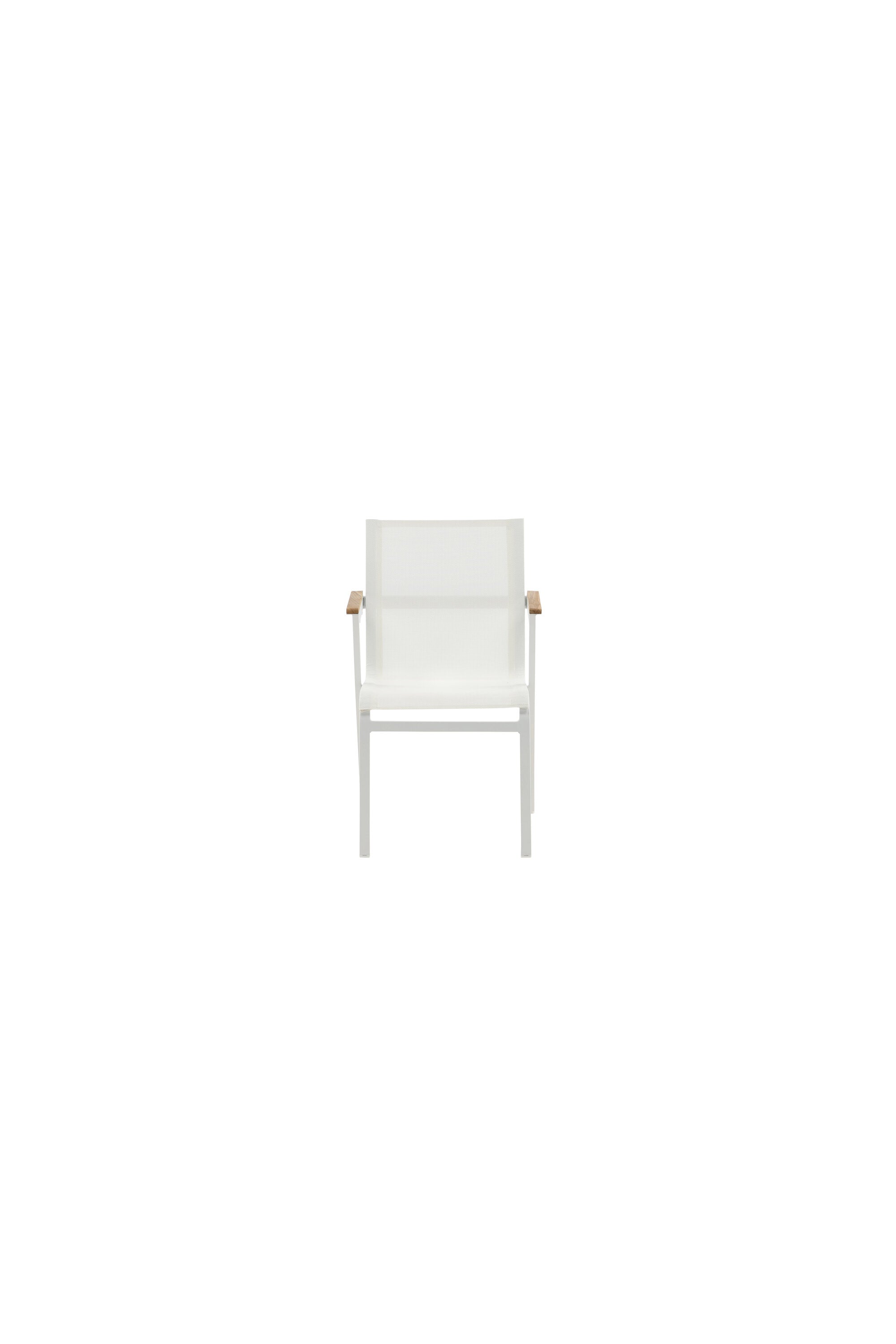 Mexiko Gartenstuhl in Weiss präsentiert im Onlineshop von KAQTU Design AG. Gartenstuhl mit Armlehnen ist von Venture Home