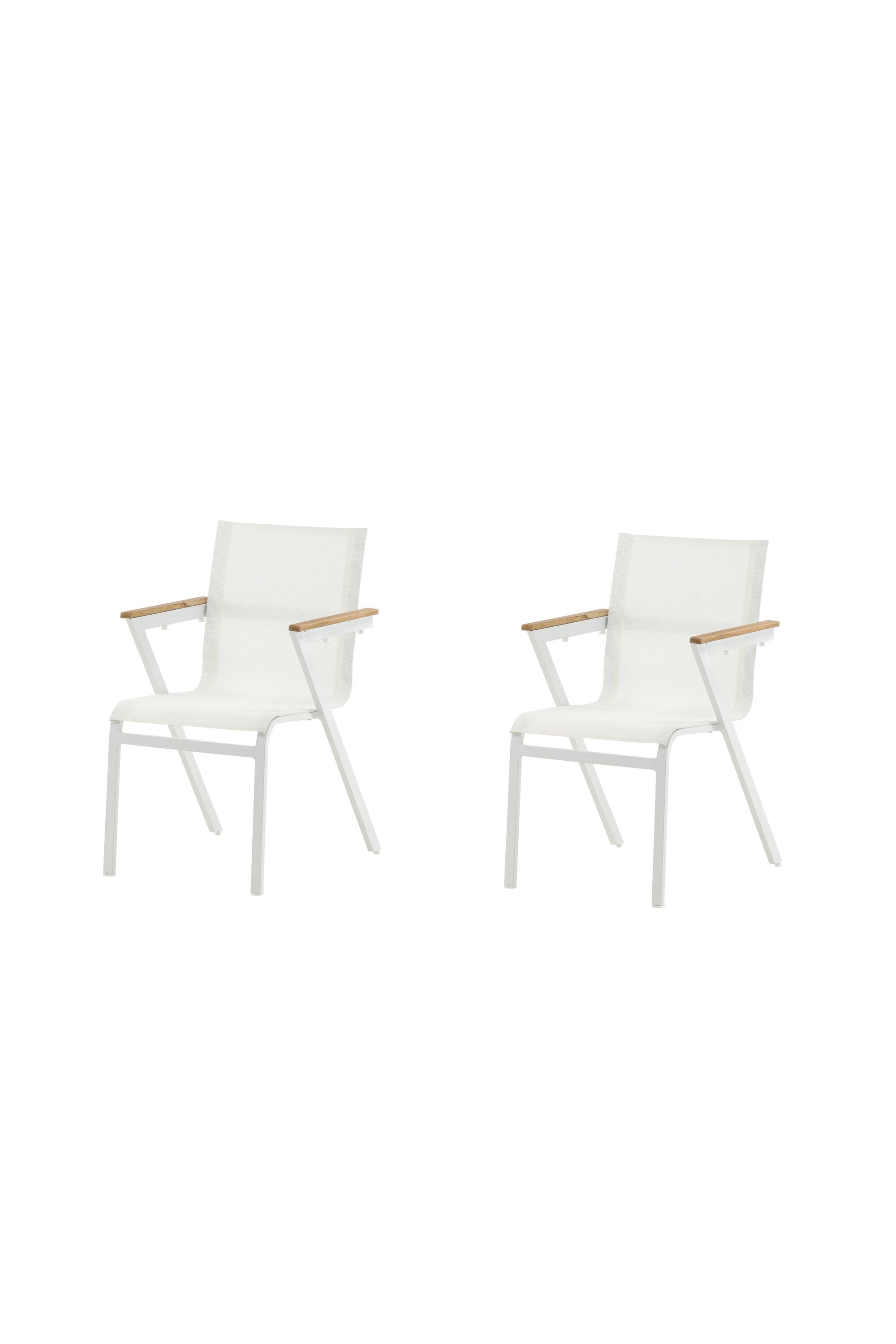 Mexiko Gartenstuhl in Weiss präsentiert im Onlineshop von KAQTU Design AG. Gartenstuhl mit Armlehnen ist von Venture Home