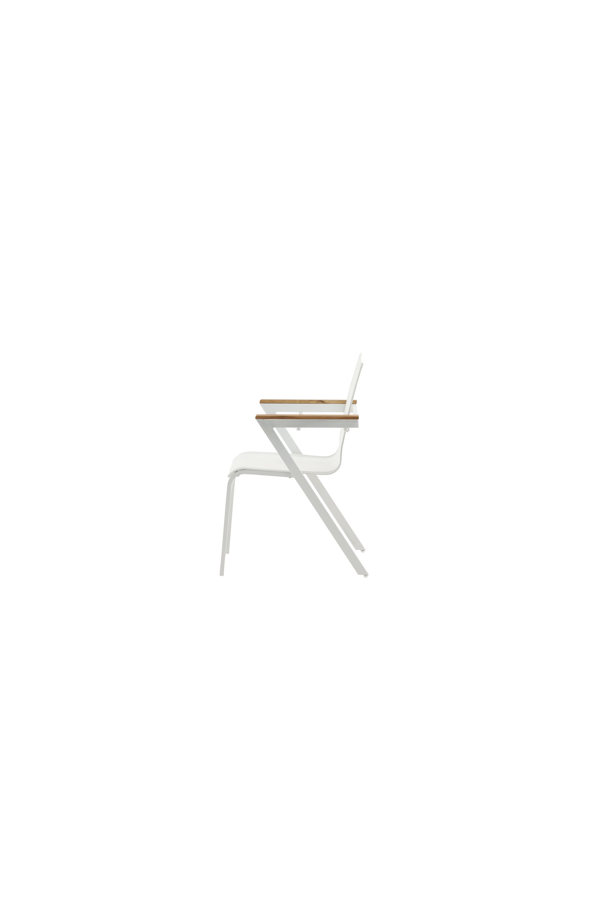 Mexiko Gartenstuhl in Weiss präsentiert im Onlineshop von KAQTU Design AG. Gartenstuhl mit Armlehnen ist von Venture Home