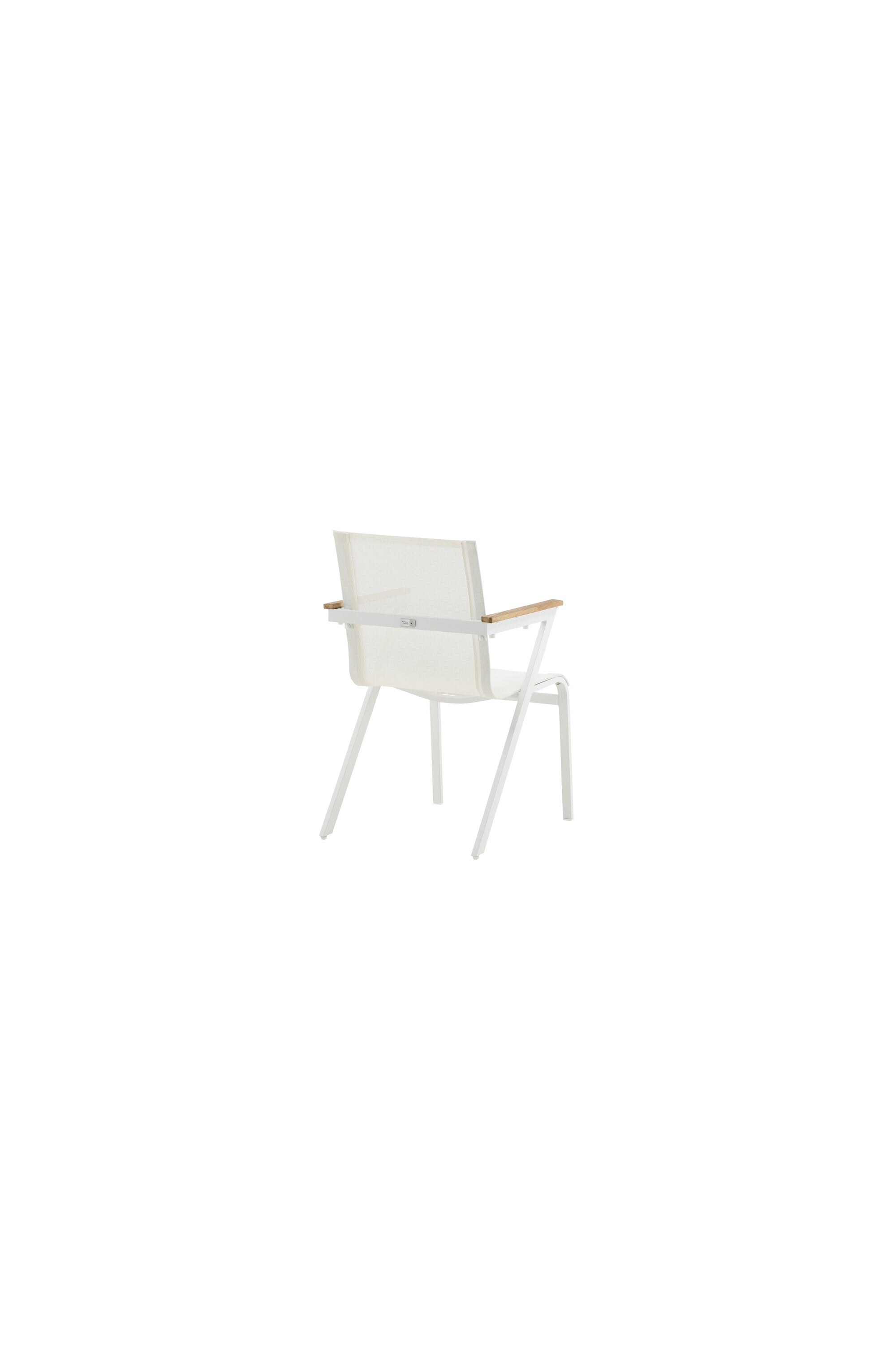 Mexiko Gartenstuhl in Weiss präsentiert im Onlineshop von KAQTU Design AG. Gartenstuhl mit Armlehnen ist von Venture Home