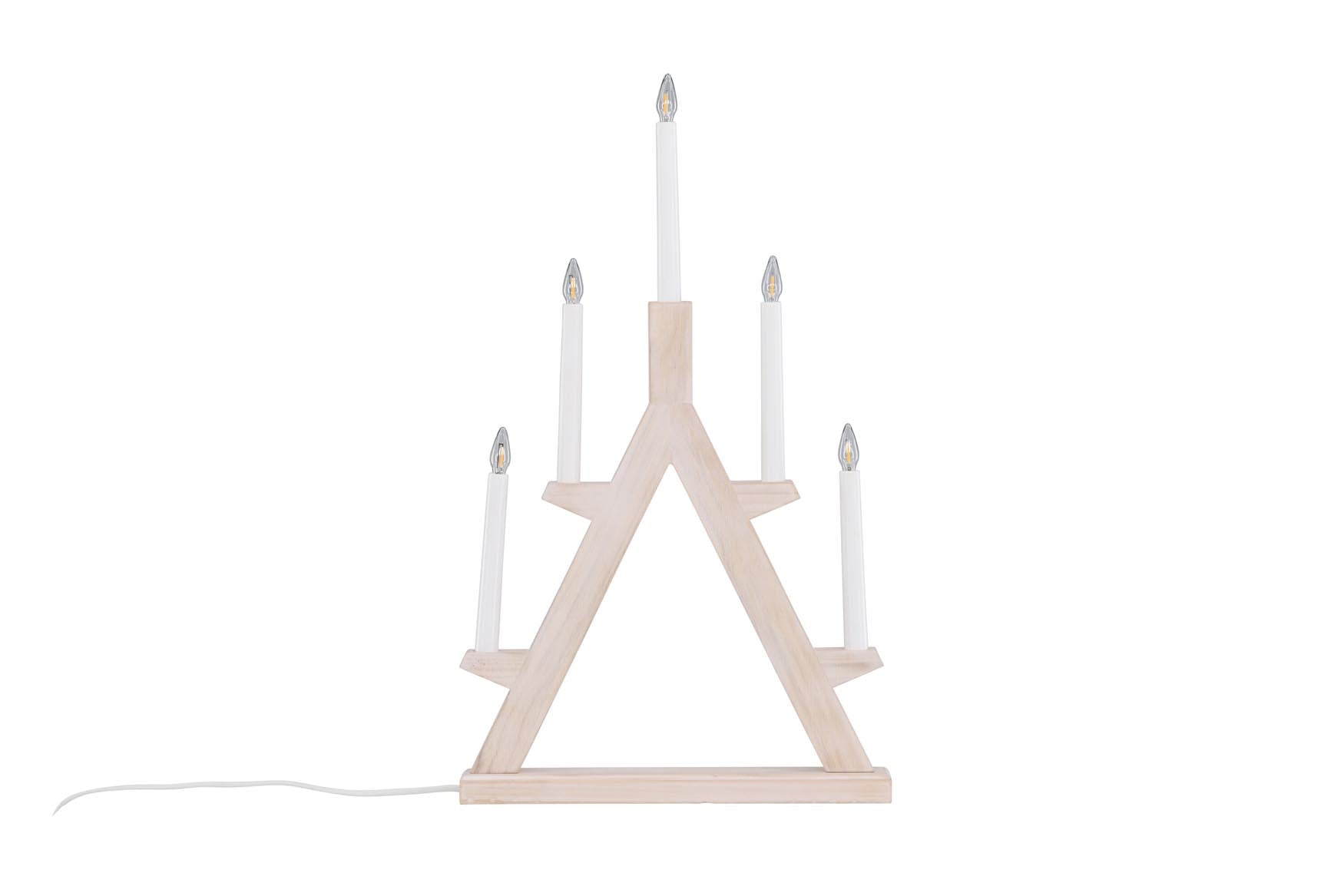 Die Val Thorens Tischleuchte von Vind kombiniert Glas, PVC und Kiefernholz zu einem eleganten, funktionalen Design für moderne Wohnräume.