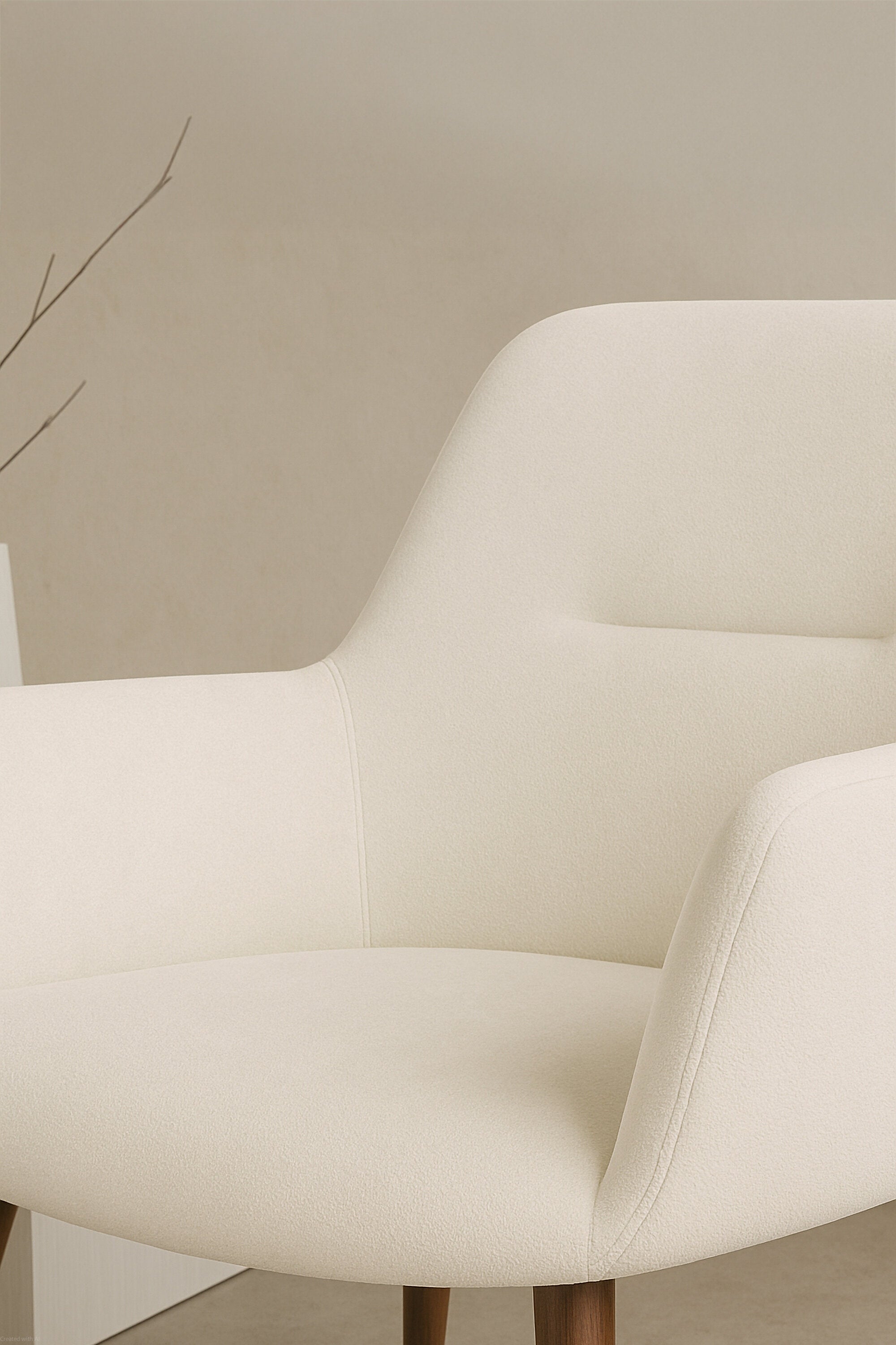 Tomorrow Esszimmerstuhl in Beige präsentiert im Onlineshop von KAQTU Design AG. Stuhl mit Armlehne ist von Venture Home