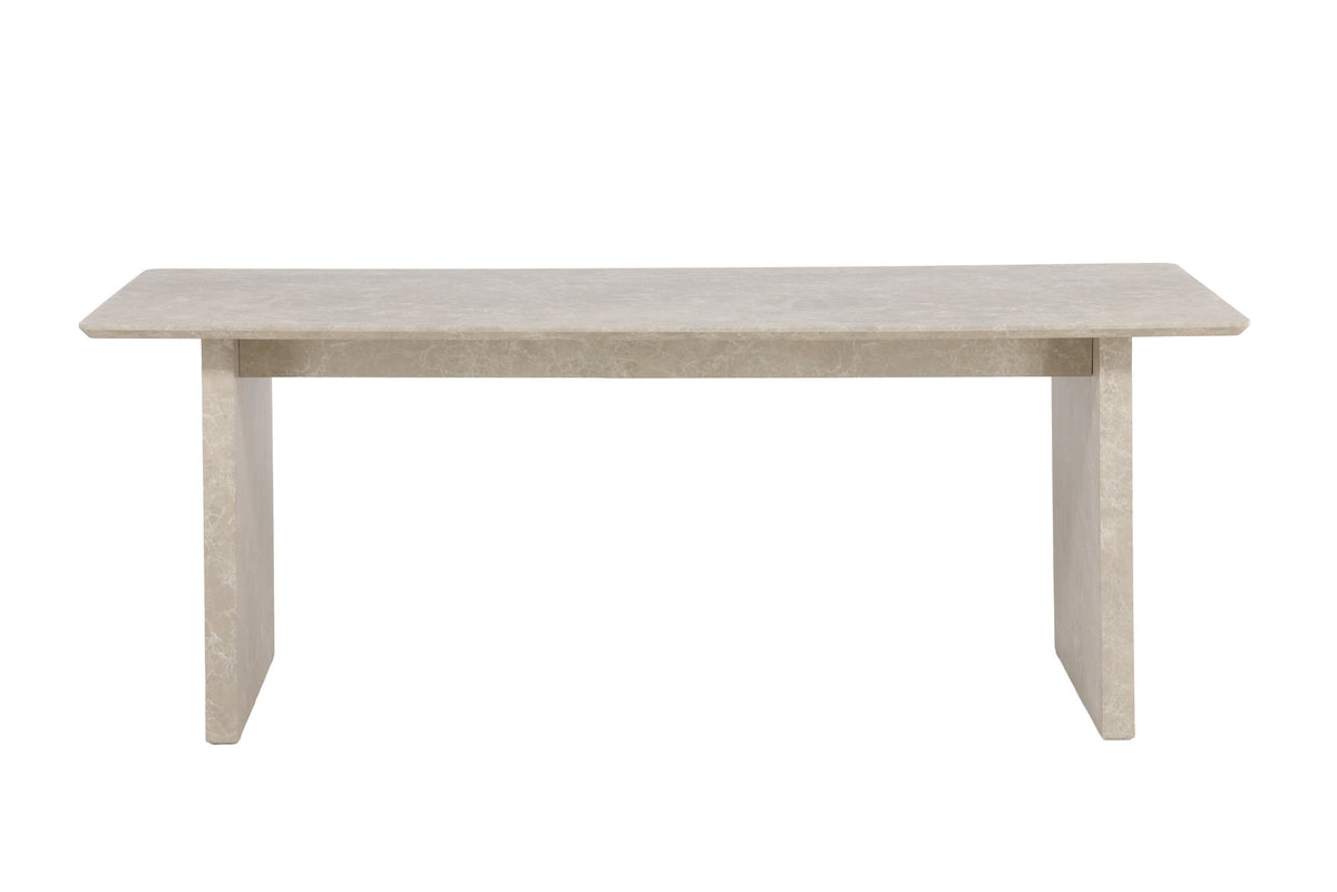 Vail Rechteckiger Esstisch in Beige präsentiert im Onlineshop von KAQTU Design AG. Esstisch ist von Venture Home