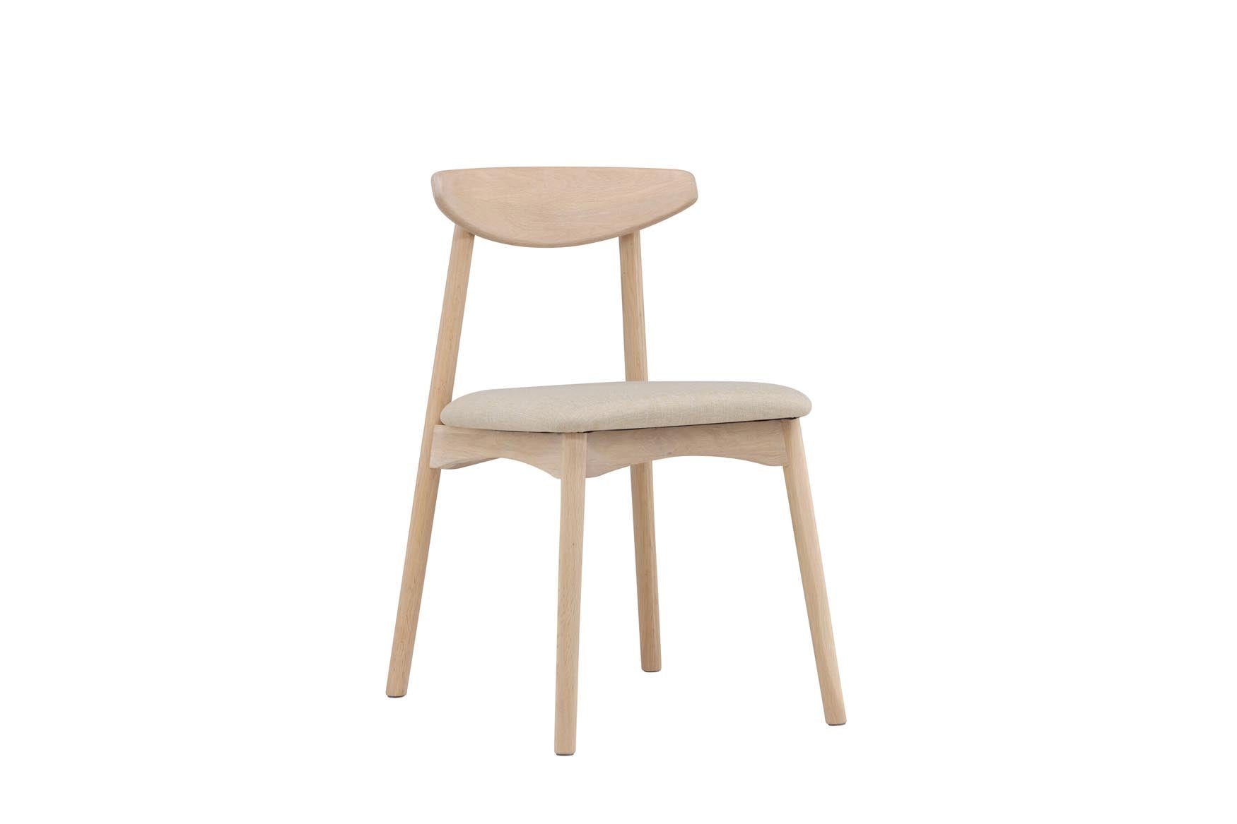 Ven Stuhl in Whitewash präsentiert im Onlineshop von KAQTU Design AG. Esstisch ist von Vind