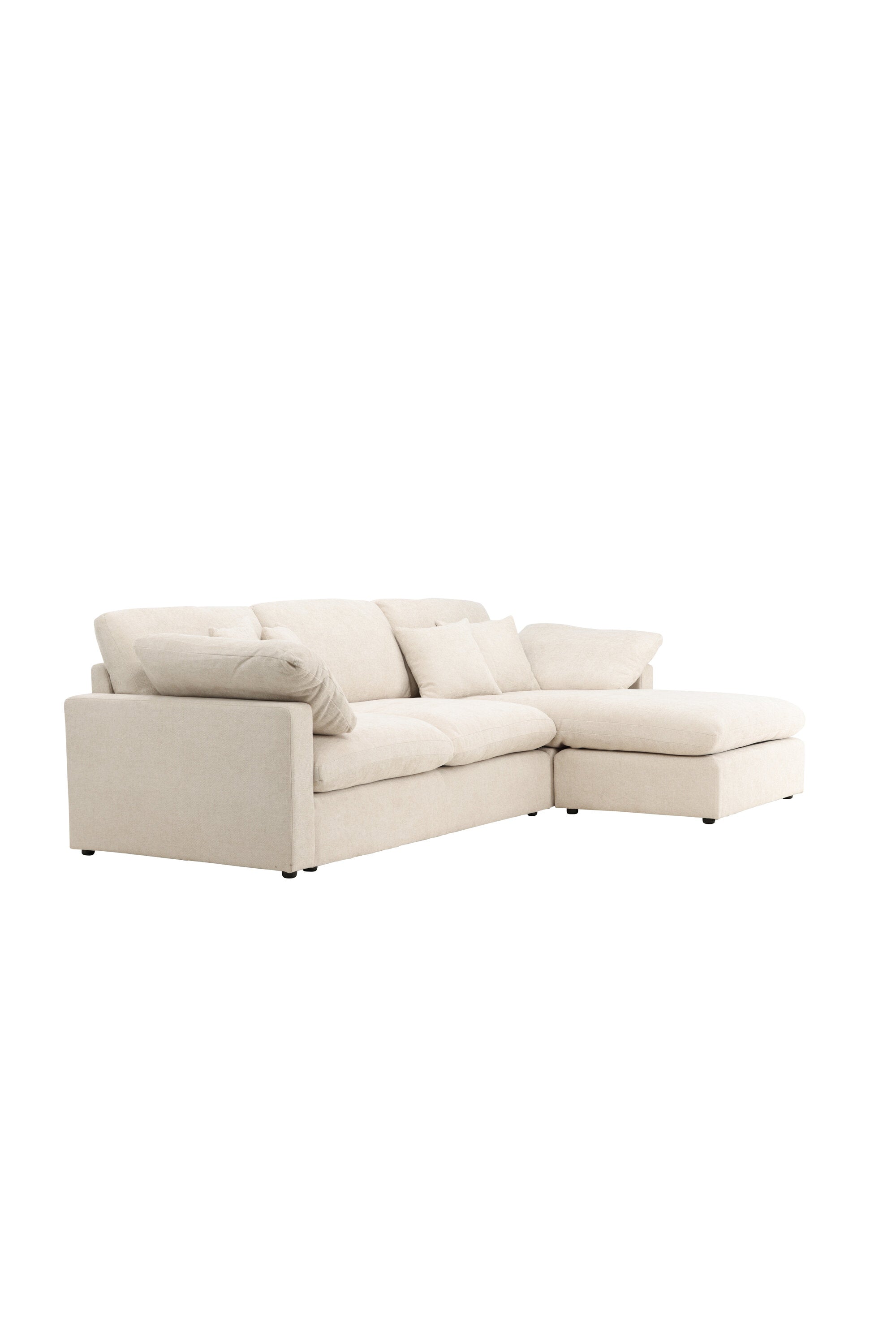 Das Amalfi Ecksofa von Vind bietet elegantes Design und Komfort, perfekt für moderne und stilvolle Wohnbereiche.