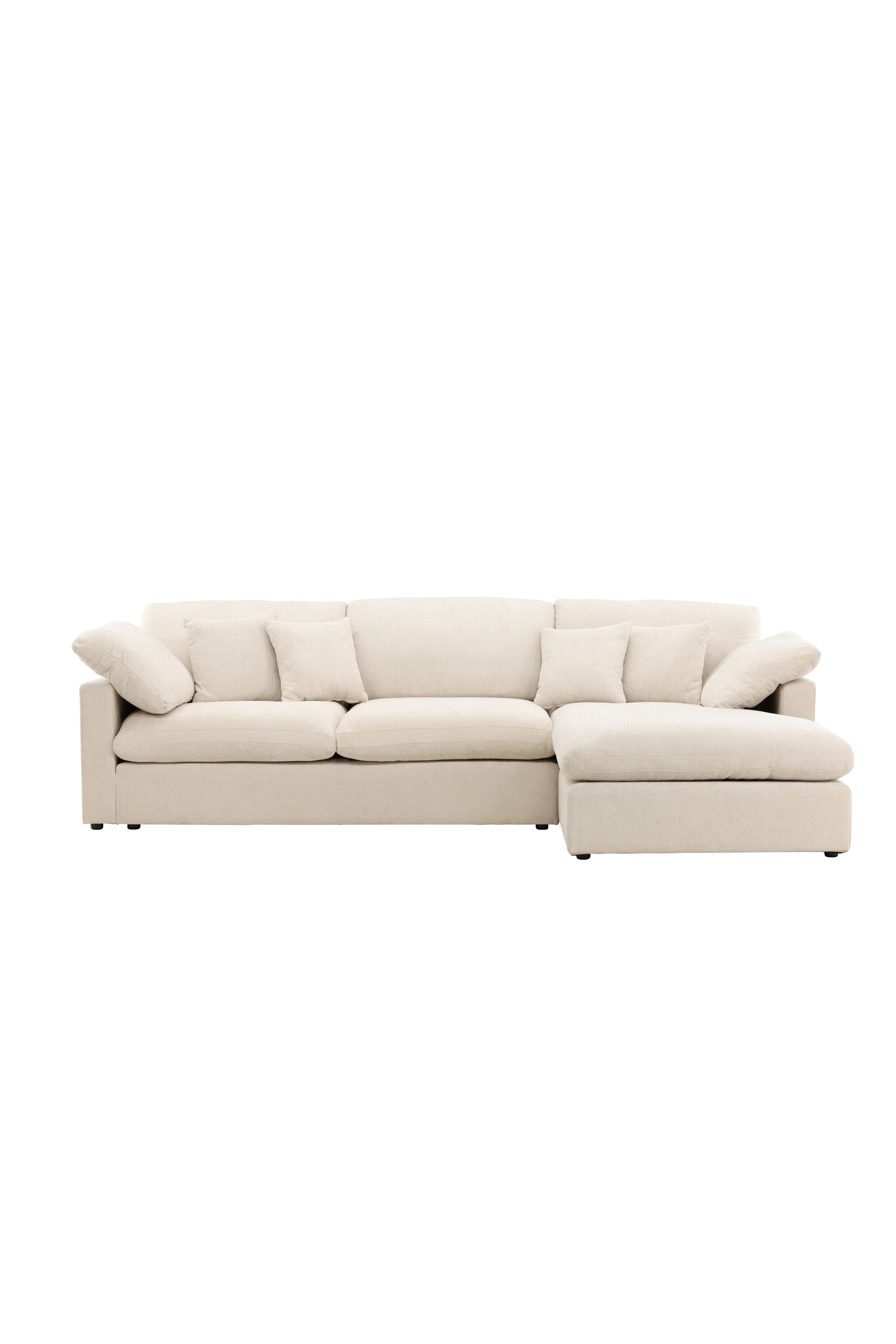 Das Amalfi Ecksofa von Vind bietet elegantes Design und Komfort, perfekt für moderne und stilvolle Wohnbereiche.