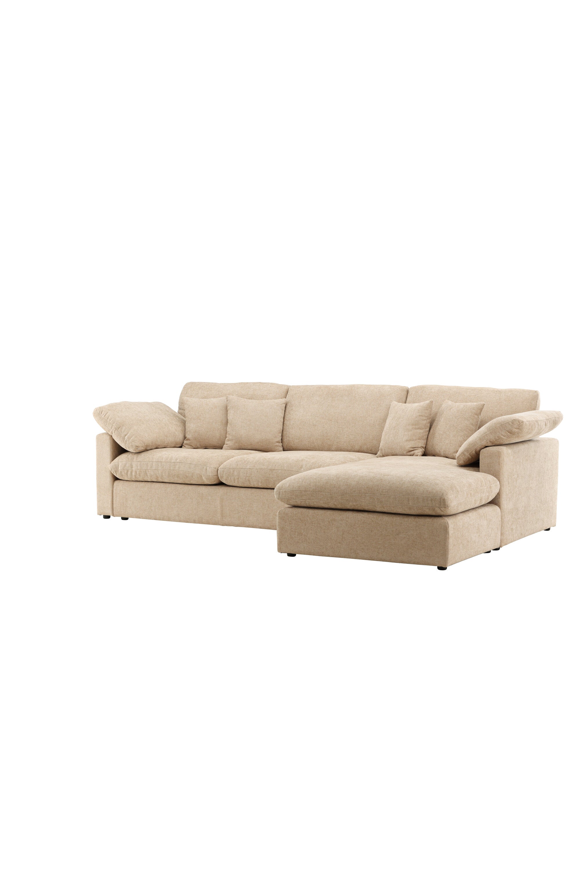 Das Amalfi Ecksofa von Vind bietet elegantes Design und hohen Komfort, perfekt für stilvolle und gemütliche Wohnbereiche.