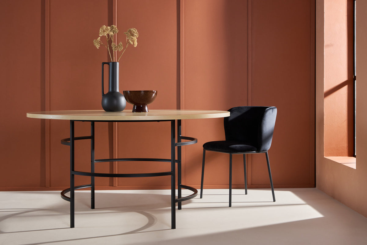 Copenhagen Esstisch in Whitewash/Schwarz präsentiert im Onlineshop von KAQTU Design AG. Esstisch ist von Venture Home