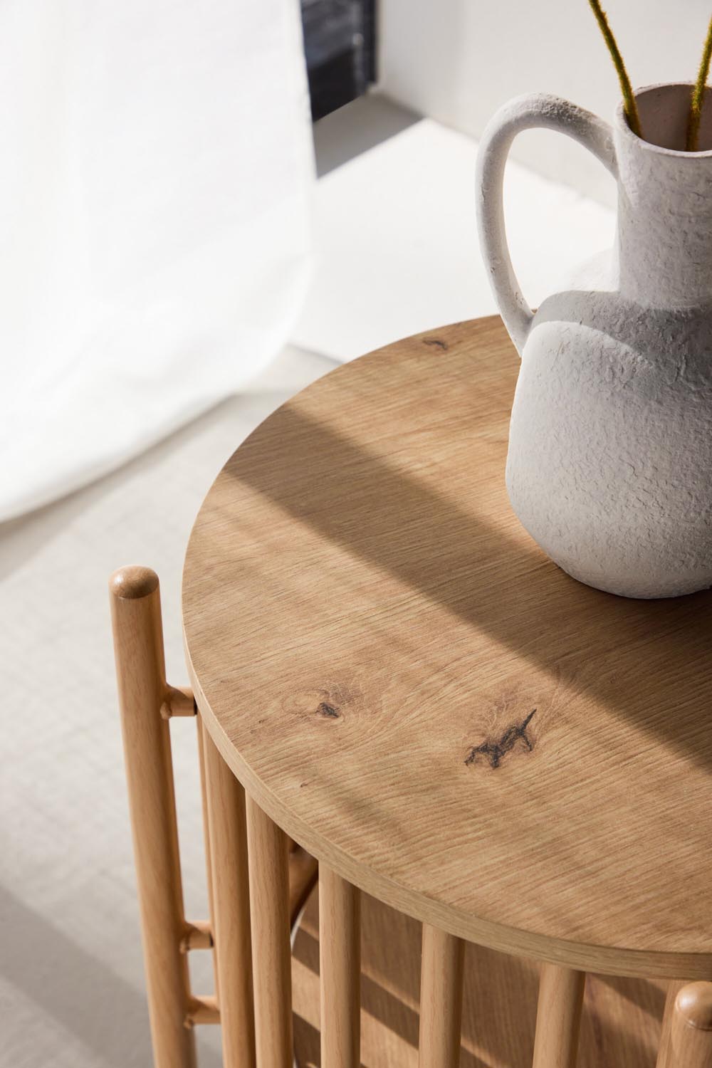Rubbo Beistelltisch in Natur präsentiert im Onlineshop von KAQTU Design AG. Beistelltisch ist von Venture Home