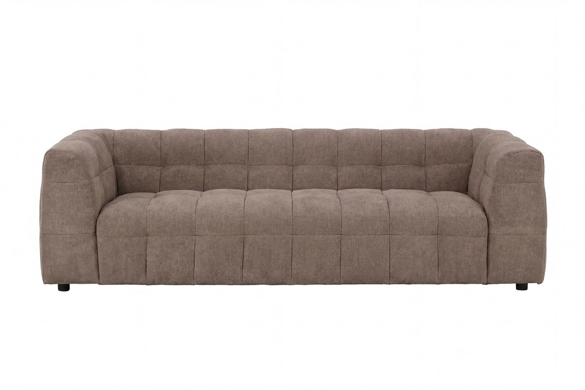 Malou 3-Sitzer-Sofa in Braun präsentiert im Onlineshop von KAQTU Design AG. 3er Sofa ist von Venture Home