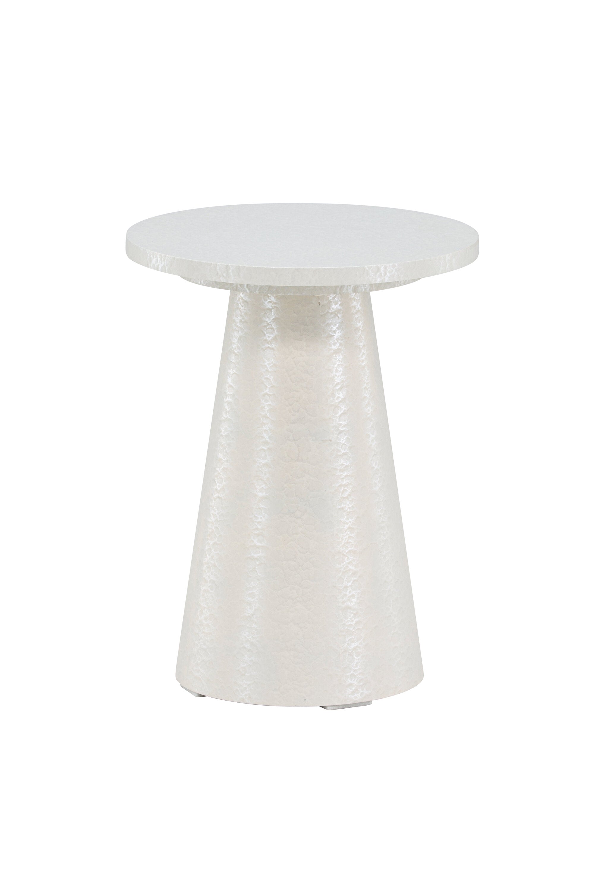 Eleganter Lanzo Beistelltisch in Mokkafarbe, 35 cm Durchmesser, ideal für kleine Räume. Vielseitig als Nachttisch oder Ablage nutzbar.