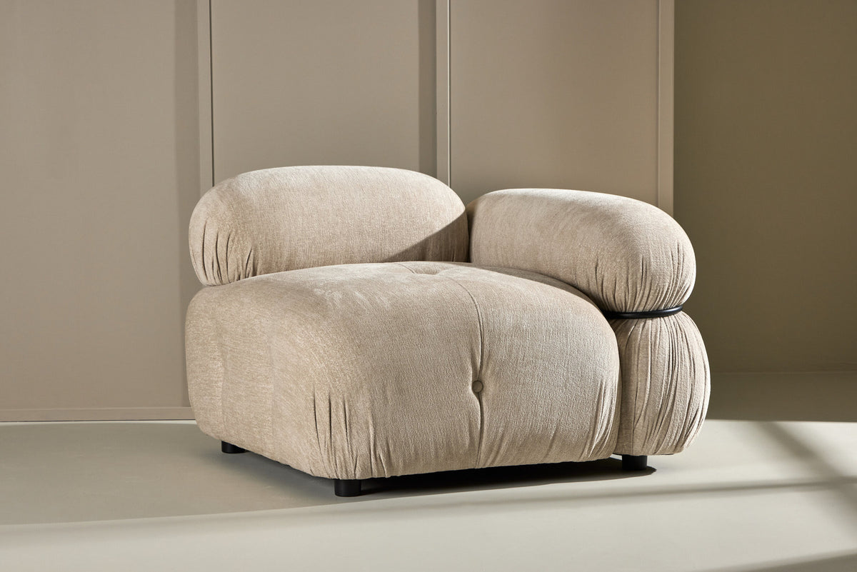 Mika modulares Sofa Rechts in Beige präsentiert im Onlineshop von KAQTU Design AG. Modulares Sofa ist von Venture Home