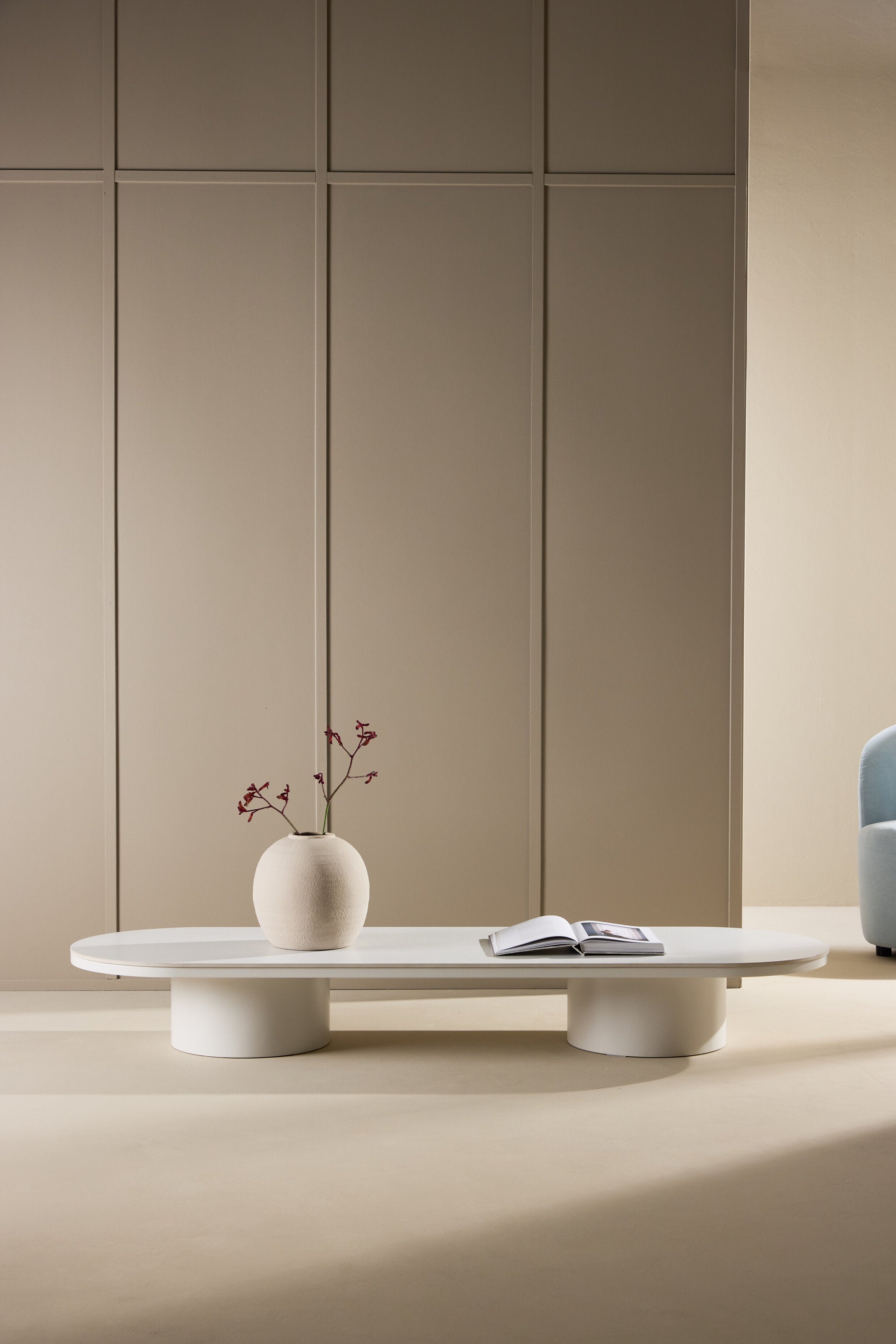 Narvik Sofatisch in Beige präsentiert im Onlineshop von KAQTU Design AG. Beistelltisch ist von Venture Home
