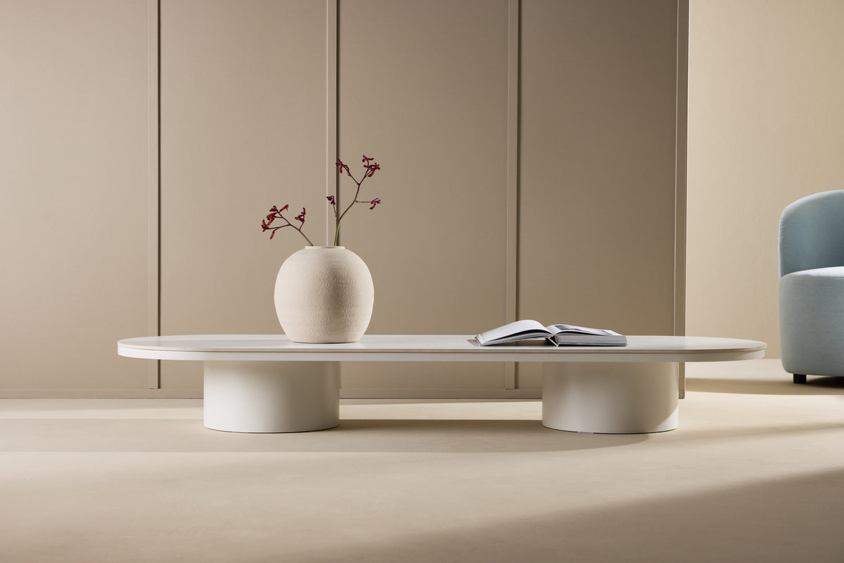 Narvik Sofatisch in Beige präsentiert im Onlineshop von KAQTU Design AG. Beistelltisch ist von Venture Home