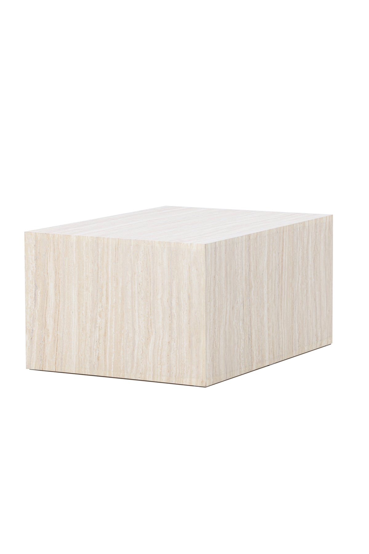 York Sofatisch von Venture Home, beiger Beistelltisch aus MDF mit quadratischer Tischplatte und schlichten Beinen im Steinlook