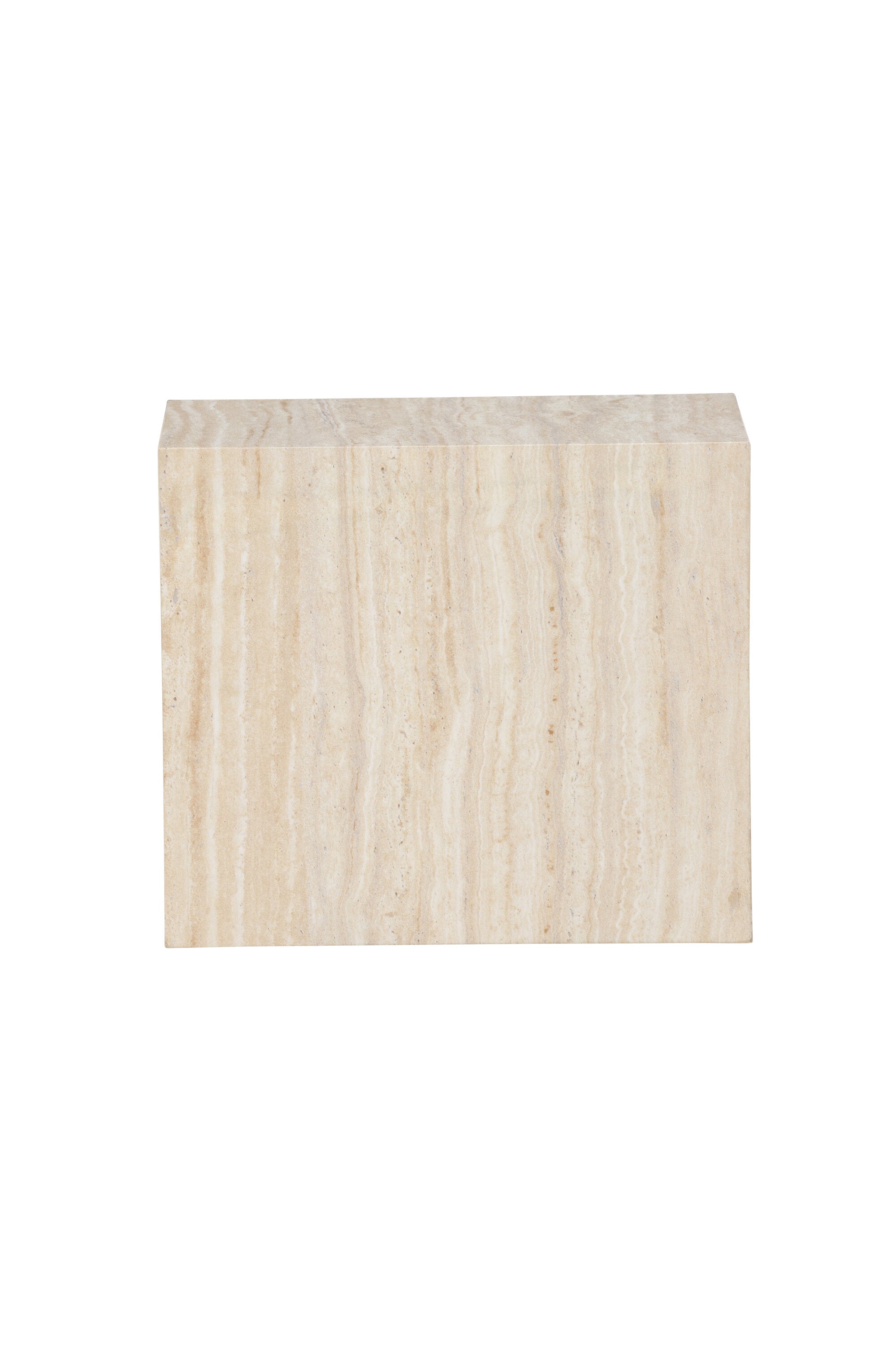 Der York Beistelltisch von Venture Home vereint elegante Travertin-Optik mit langlebigem MDF, ideal für vielseitige Einsatzmöglichkeiten in jedem Zuhause.