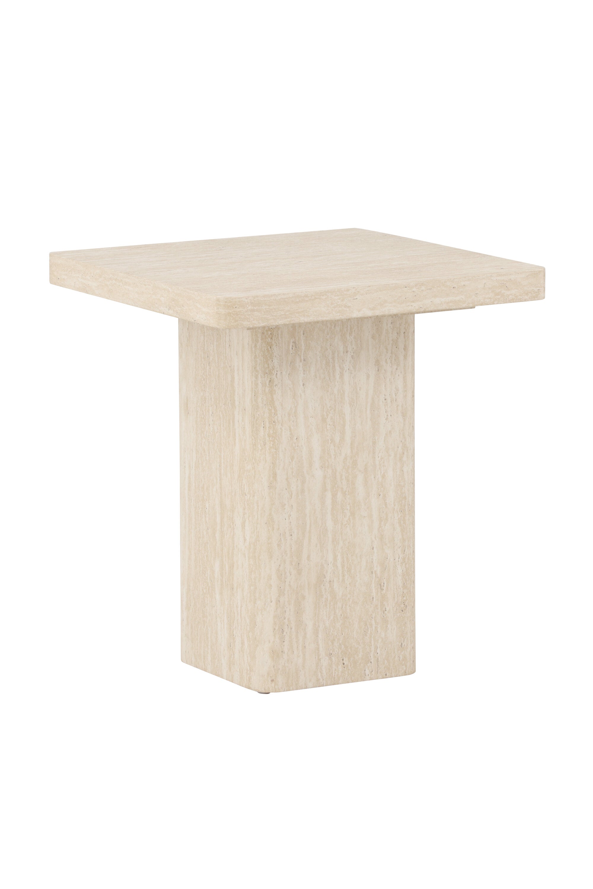 Der Qvart Sofa Table 50x50 von Venture Home vereint modernes Design mit praktischer Funktion, ideal für elegante und zeitgemässe Wohnräume.